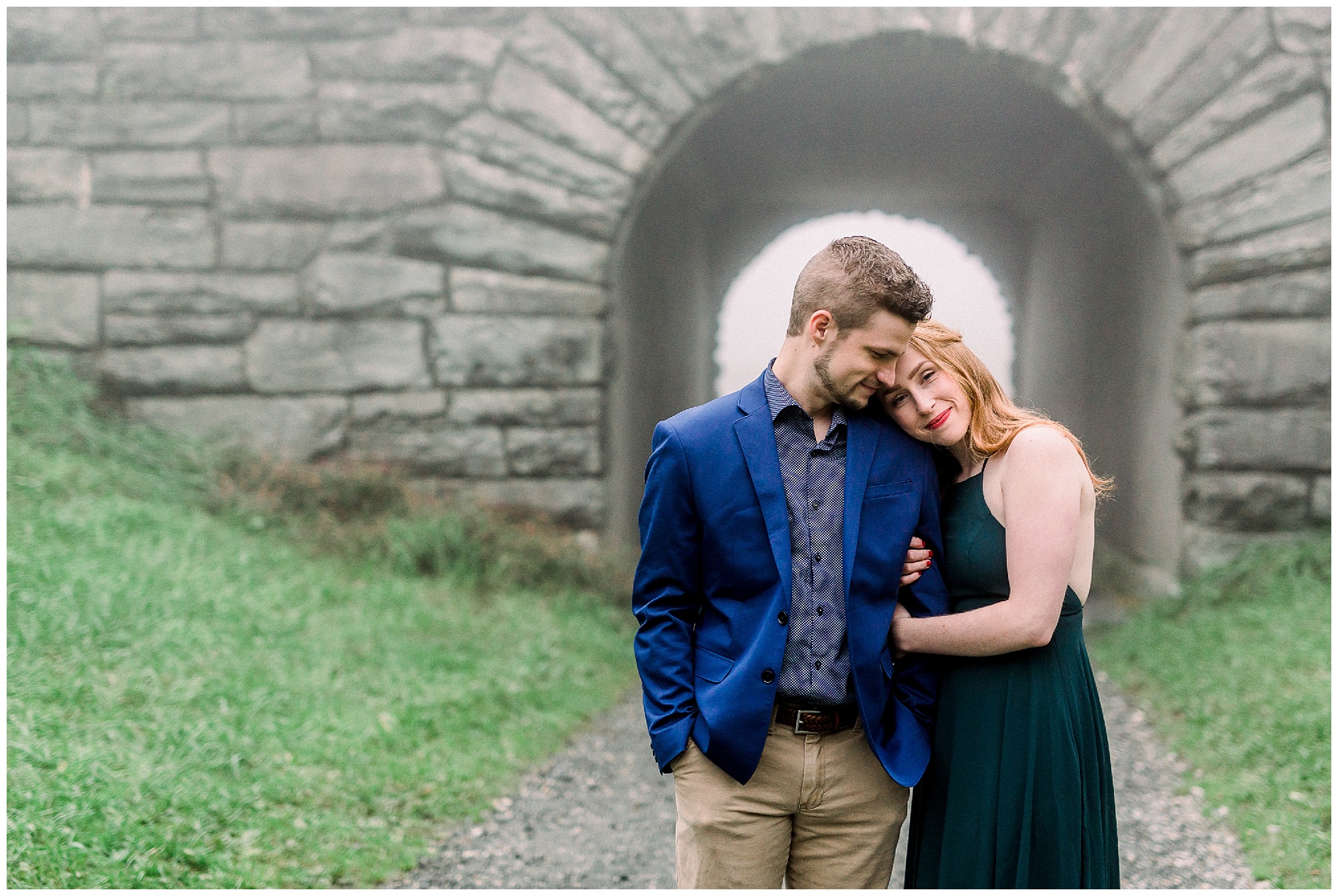 Boone NC engagement portraits at Moses Cone Manor