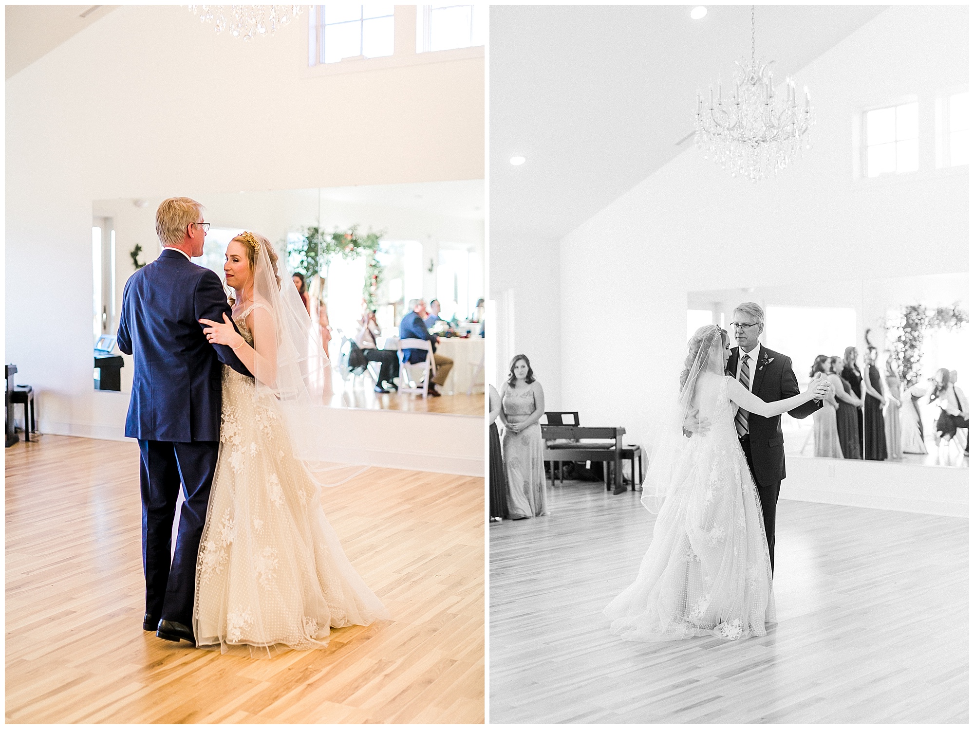 bride dances with father during Sky Retreat wedding reception