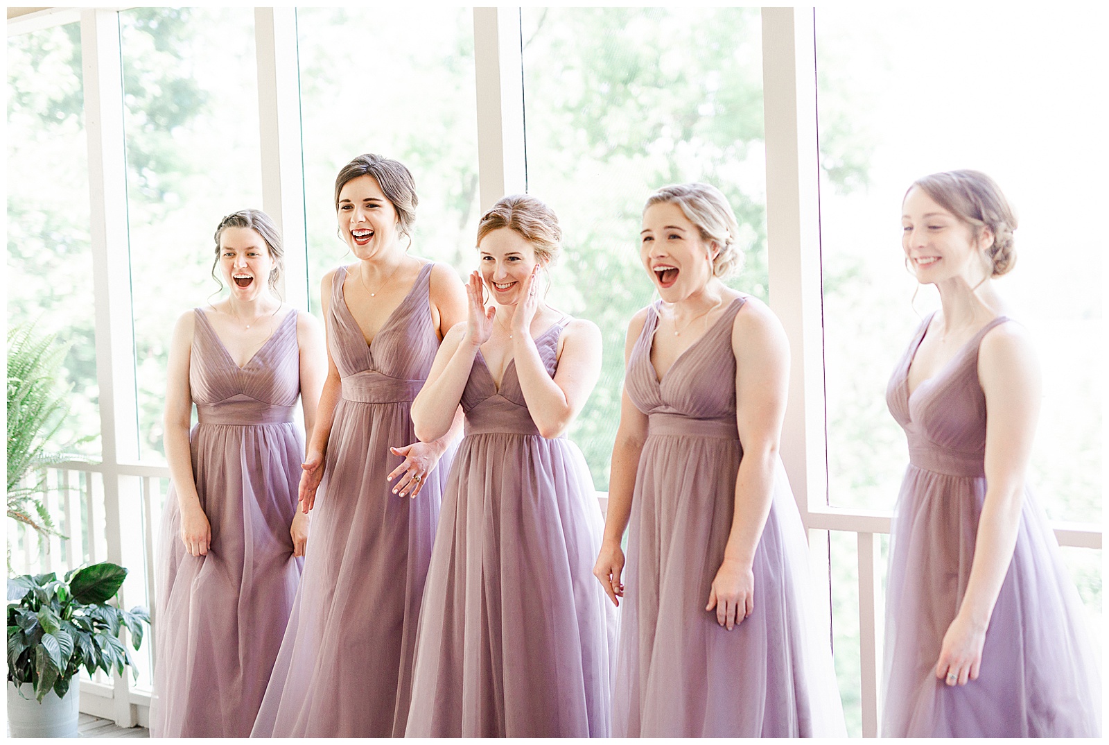Lavender Purple Bridesmaid Dress Color Theme from Outdoorsy Summer Wedding at North Carolina Lakehouse in the Mountains | check out the full wedding at KevynDixonPhoto.com