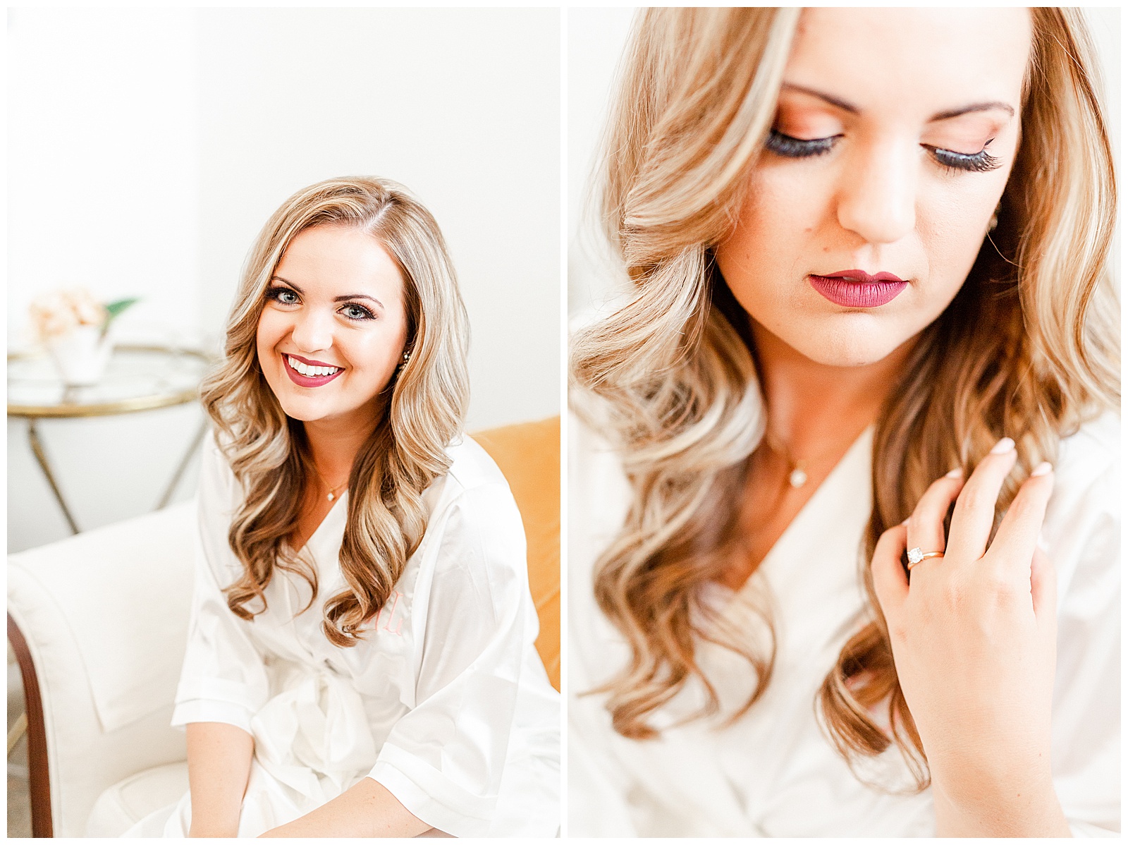 Stunning Makeup on Bride Getting Ready from Summer Wedding in Charlotte, NC | check out the full wedding at KevynDixonPhoto.com