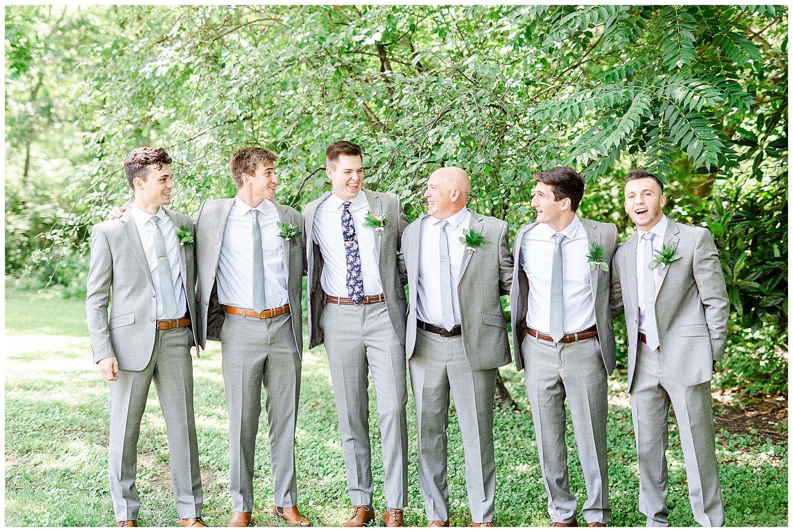 Gray groomsmen wedding color theme ideas from Boho Chic Wedding in Charlotte, NC | check out the full wedding at KevynDixonPhoto.com