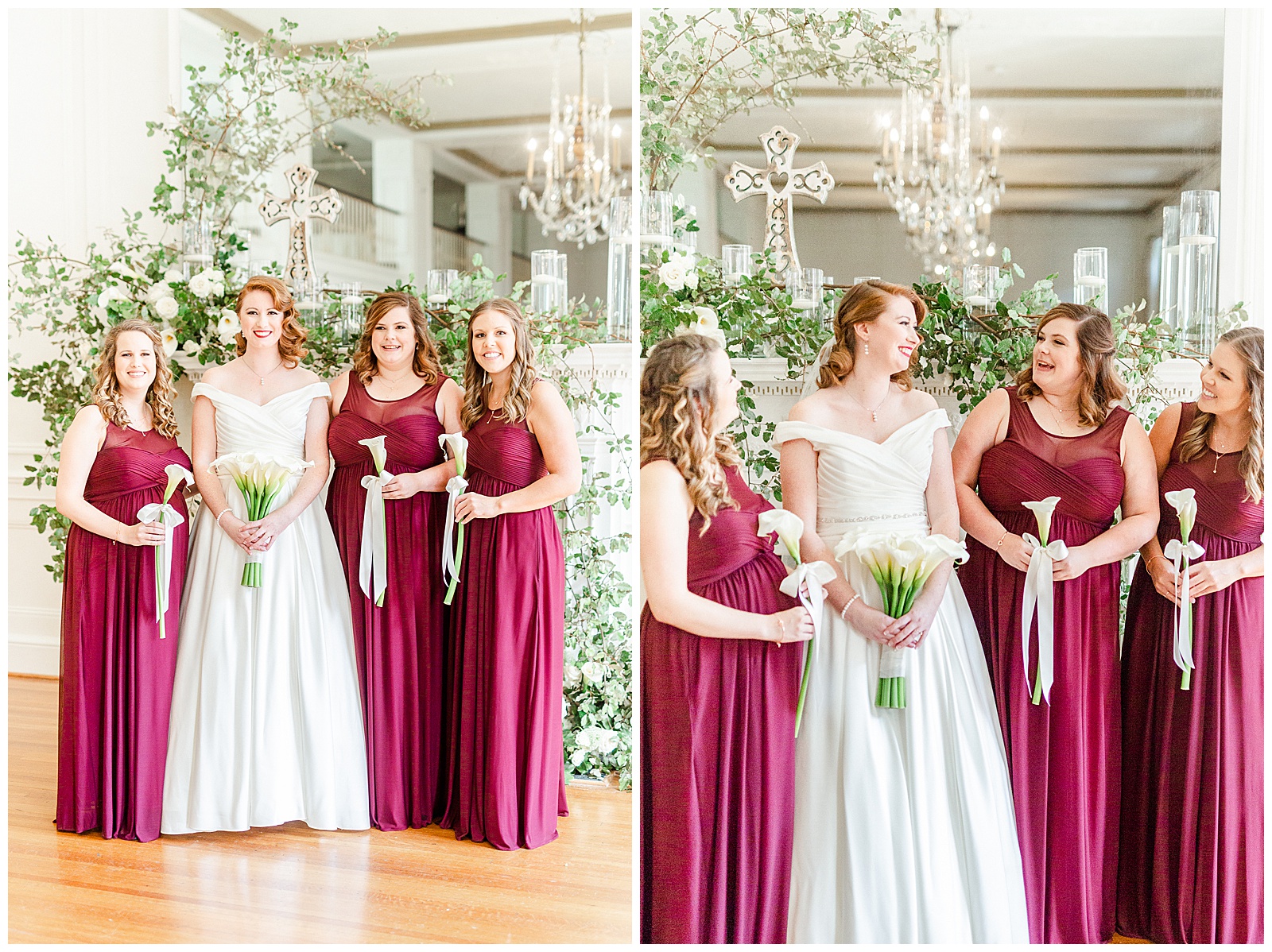 Gorgeous Red-Haired Bride and Her Bride Tribe in 1940s Modern Vintage Wedding in Charlotte, NC | check out the full wedding at KevynDixonPhoto.com 