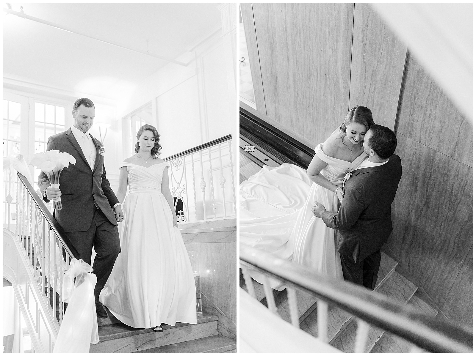 Bride and groom share a special moment in 1940s Modern Vintage Wedding in Charlotte, NC | check out the full wedding at KevynDixonPhoto.com