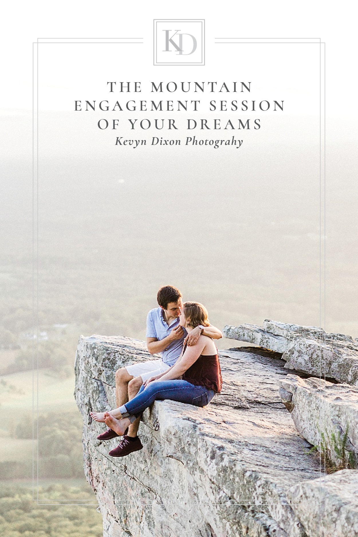 The Mountain Engagement Session of Your Dreams with Scenic Overlook Pin Image