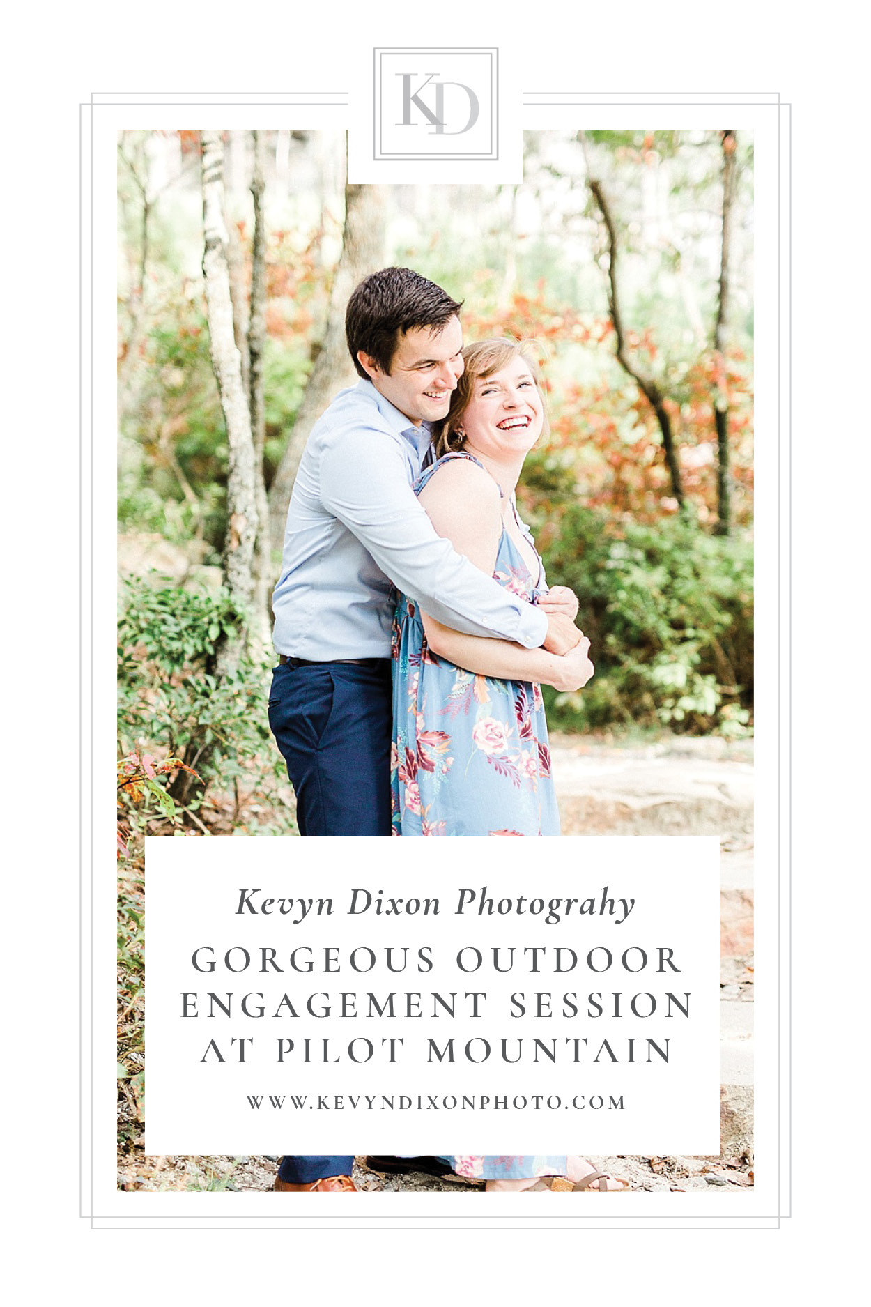 Gorgeous Outdoor Engagement Session at Pilot Mountain Pin Image