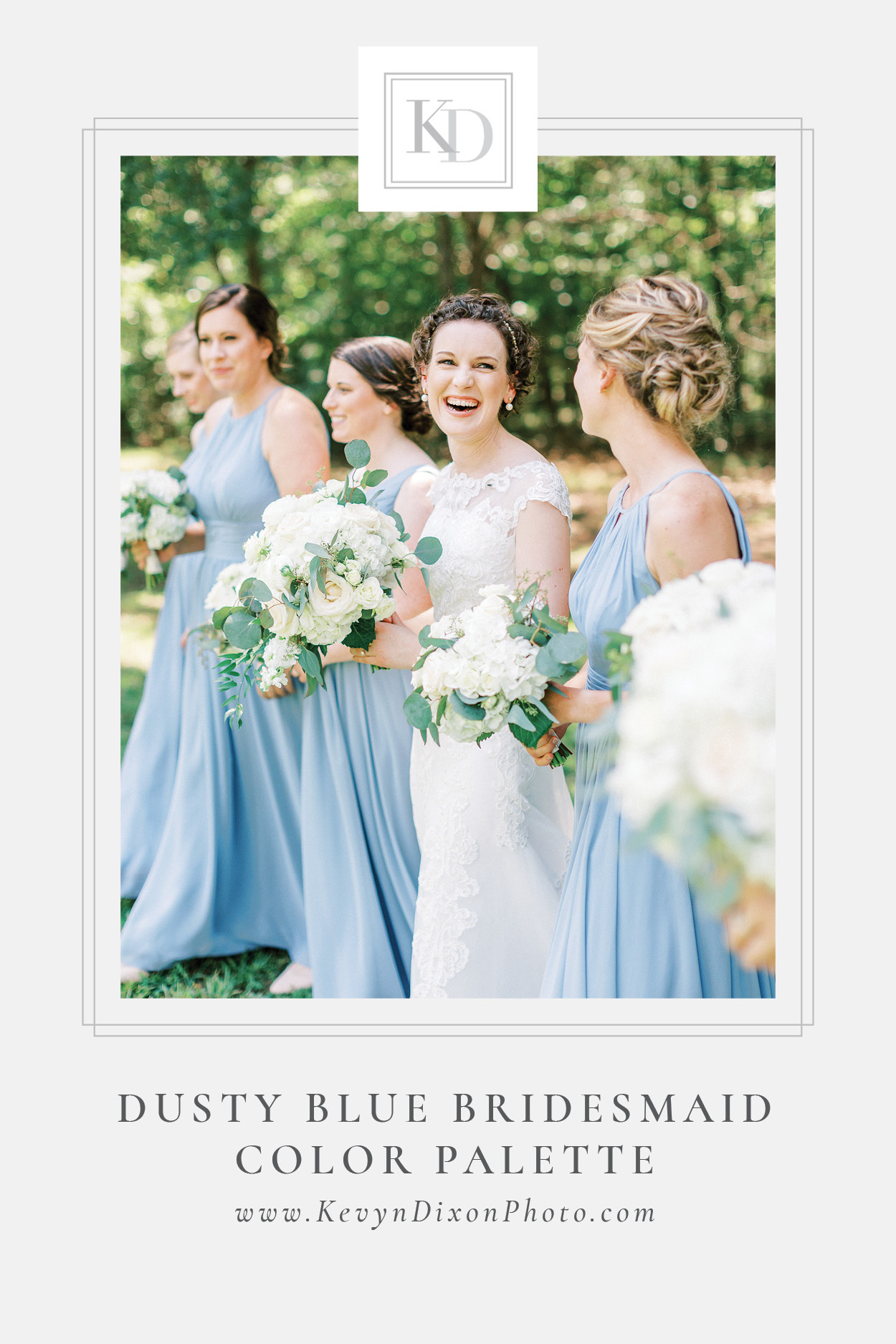Dusty Blue Bridesmaid Color Palette