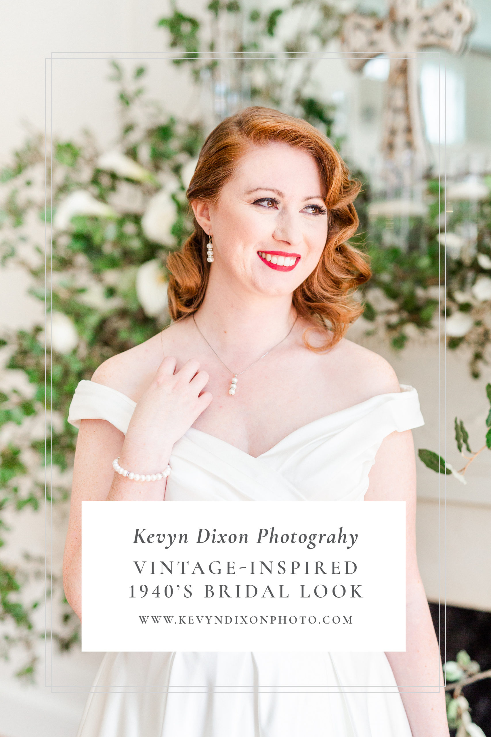 Vintage-Inspired 1940s Bridal Look