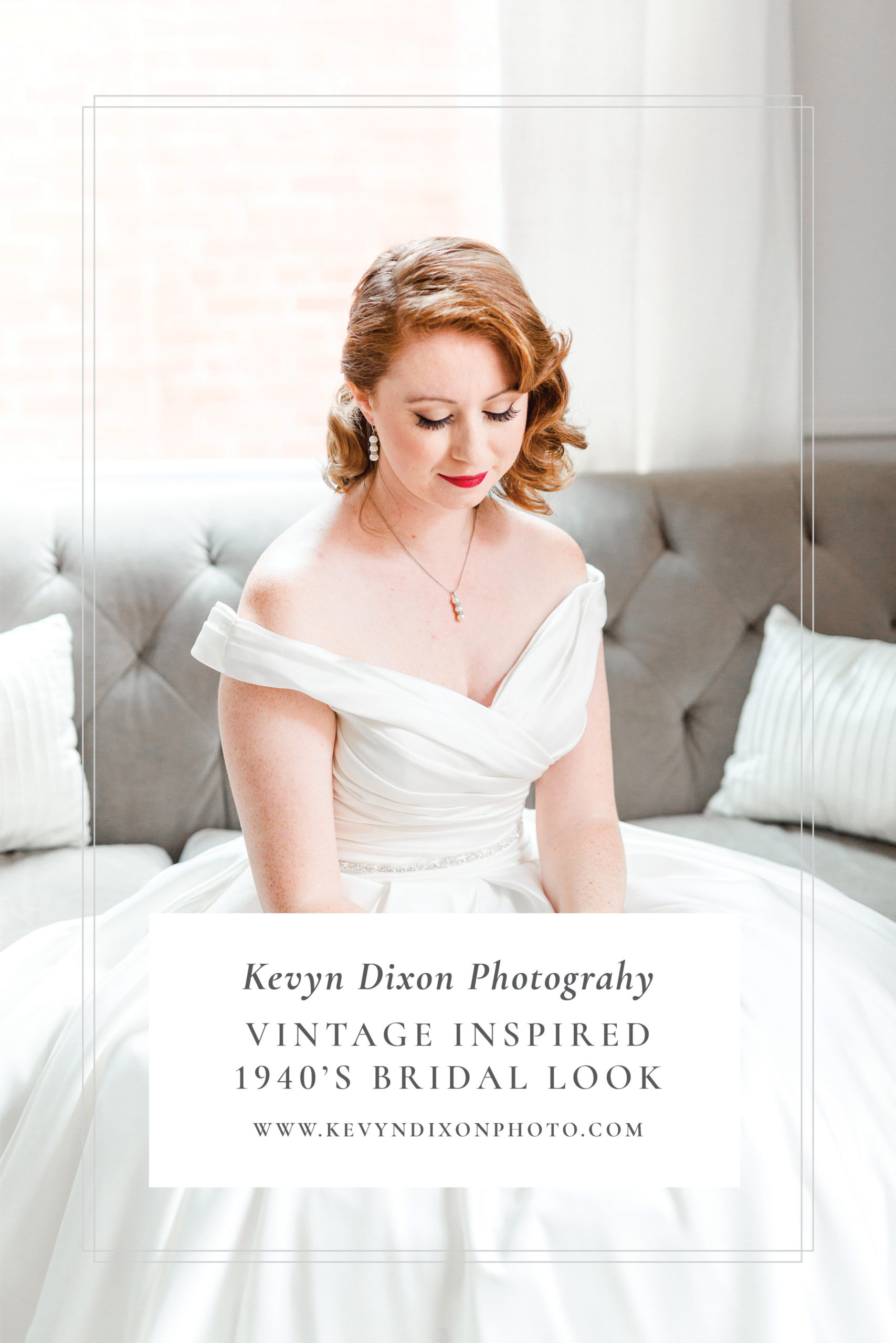 Vintage-Inspired 1940s Bridal Look