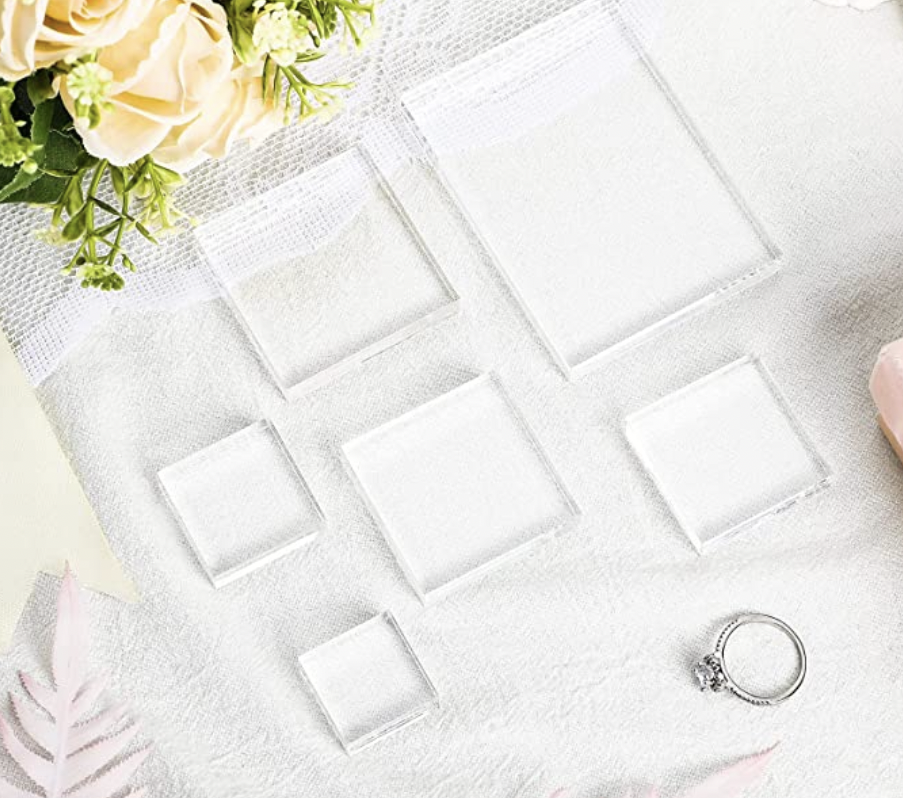 acrylic blocks for wedding detail styling kit