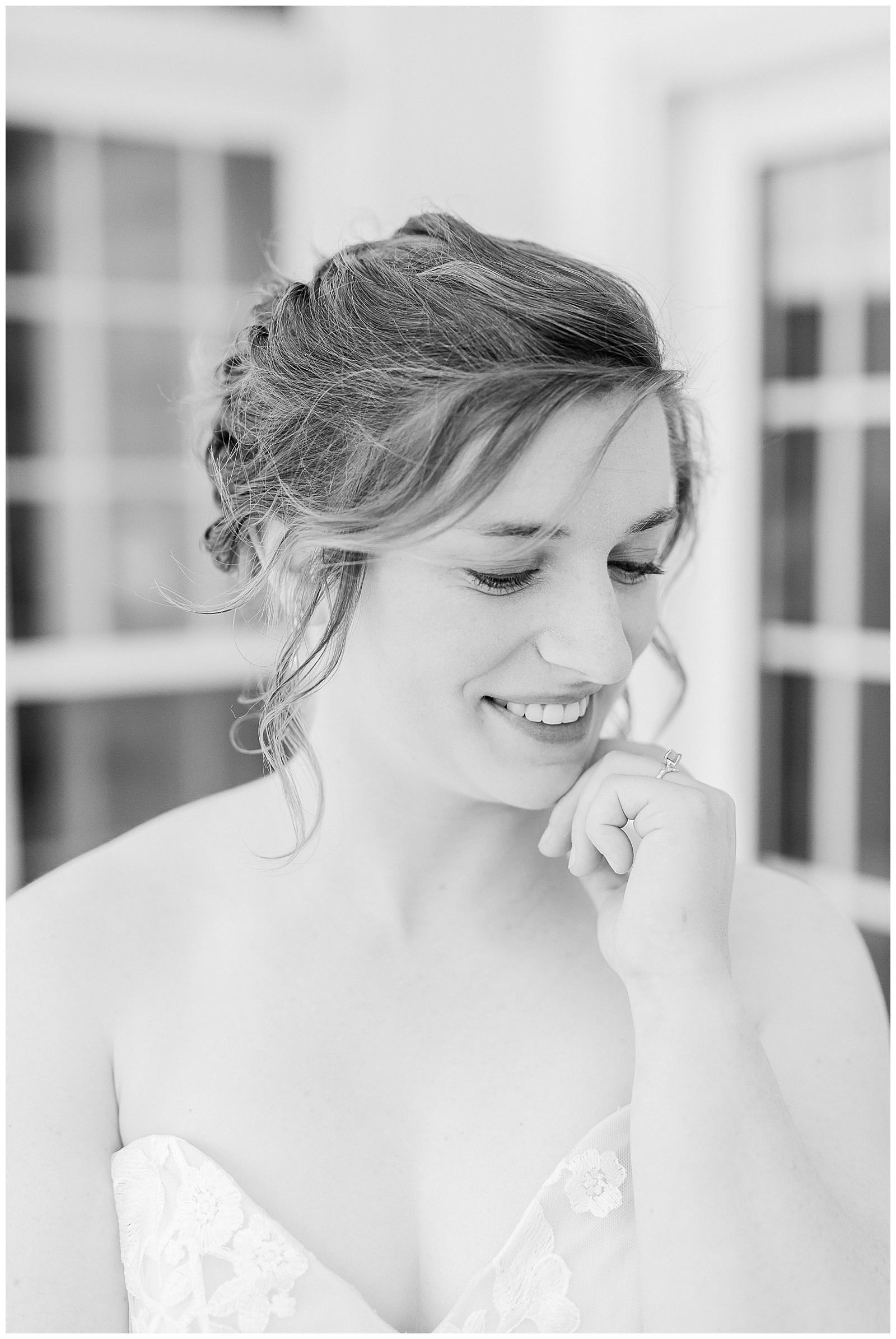 white house mansion location 👰 Bride: lace wedding dress + veil 💐 Colorful orange and blue bouquet 📸 Outdoorsy Lake and Mountain Bridal Session with Julia | Kevyn Dixon Photography