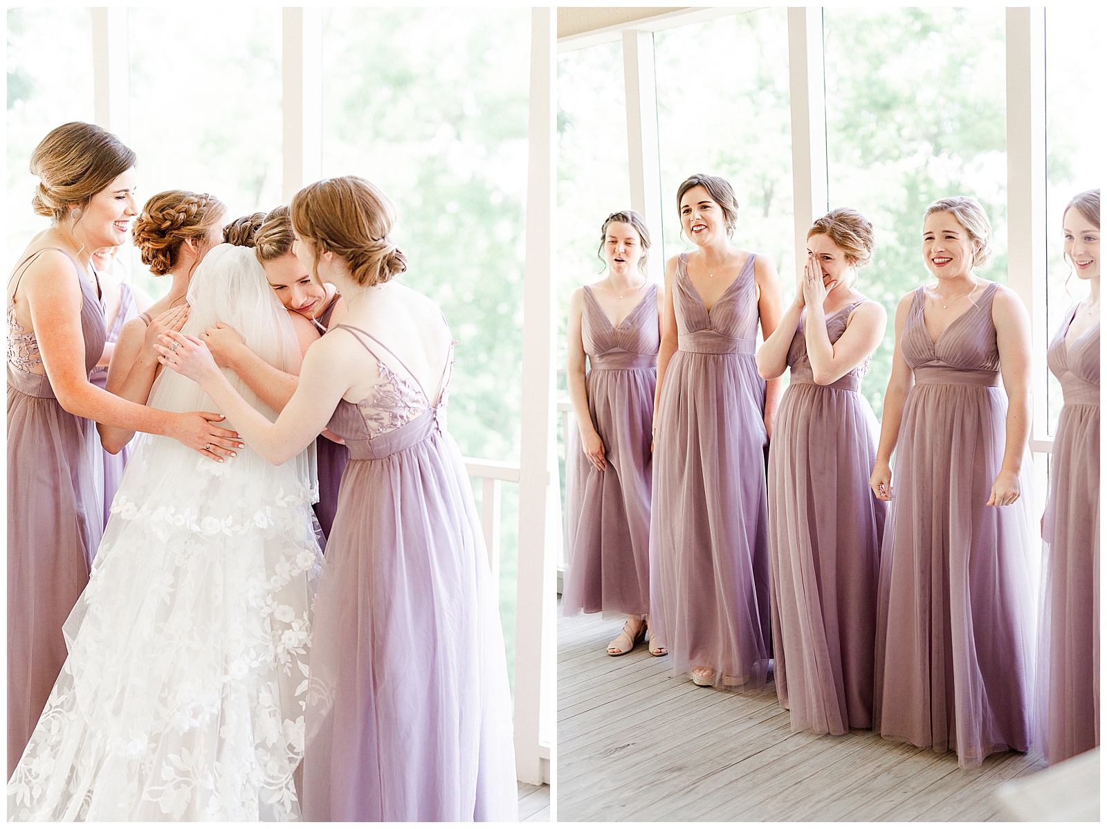 Lavender Purple Bridesmaid Dress Color Theme from Outdoorsy Summer Wedding at North Carolina Lakehouse in the Mountains | check out the full wedding at KevynDixonPhoto.com