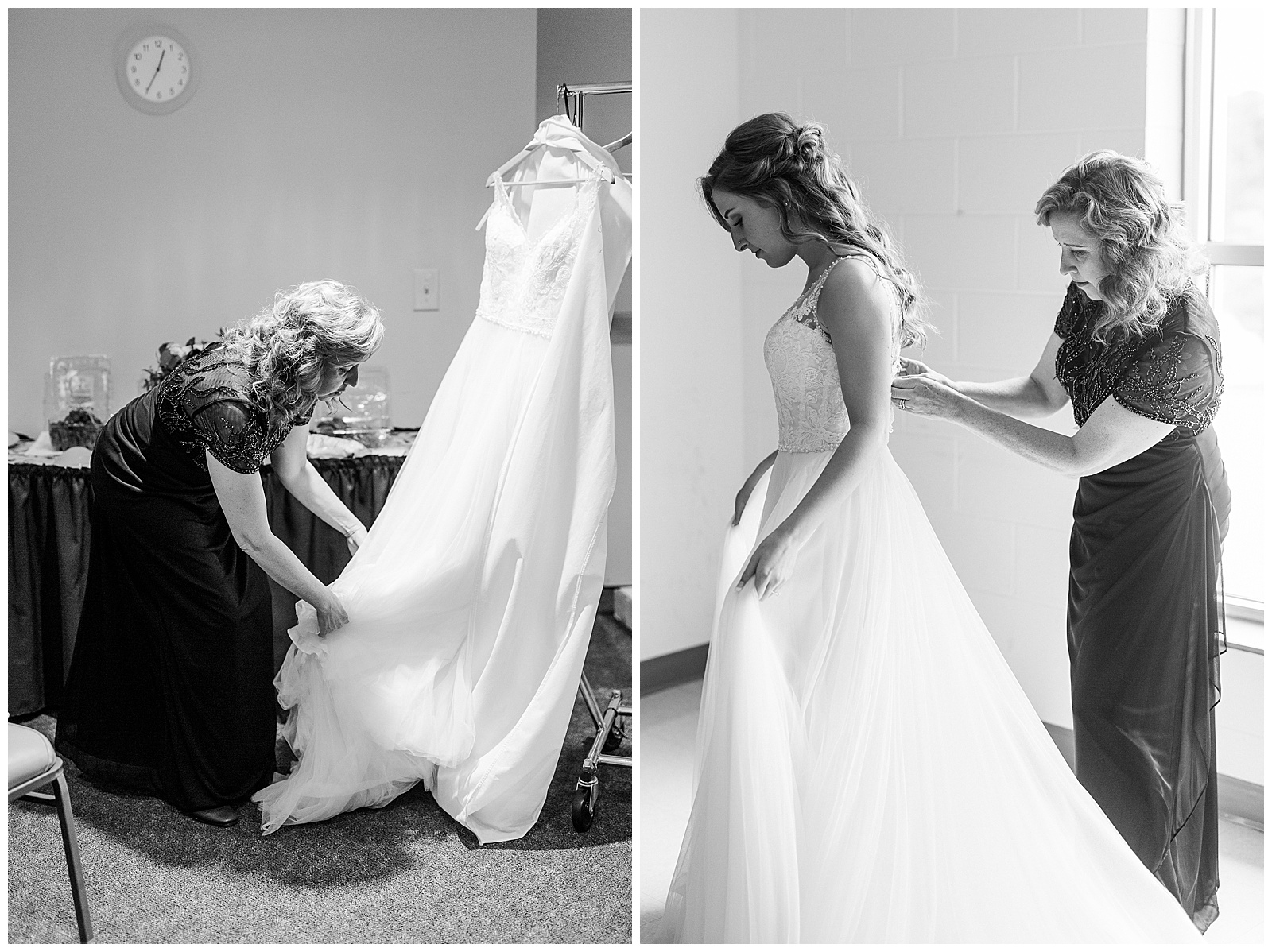 Simple V-Neck Lace wedding dress from Summer Wedding in Charlotte, NC | check out the full wedding at KevynDixonPhoto.com