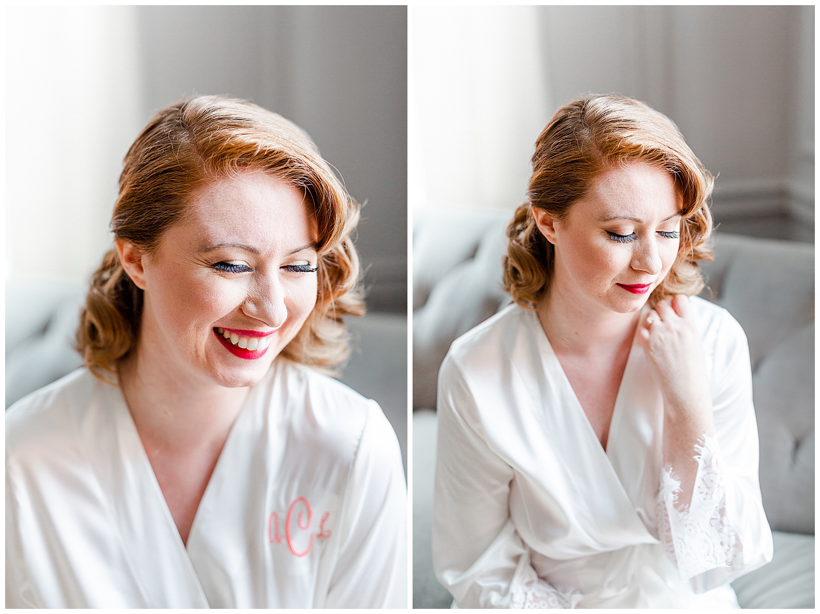 Gorgeous Red-Haired Bride in 1940s Modern Vintage Wedding in Charlotte, NC | check out the full wedding at KevynDixonPhoto.com 