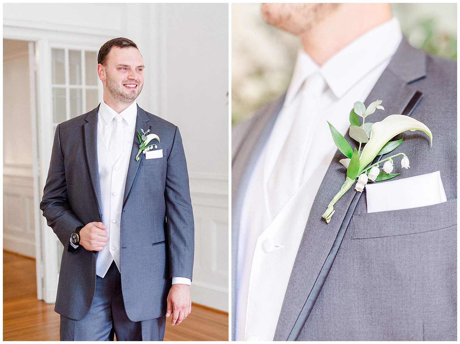Groomsmen Getting Ready for Gorgeous 1940s Modern Vintage Wedding in Charlotte, NC | check out the full wedding at KevynDixonPhoto.com 