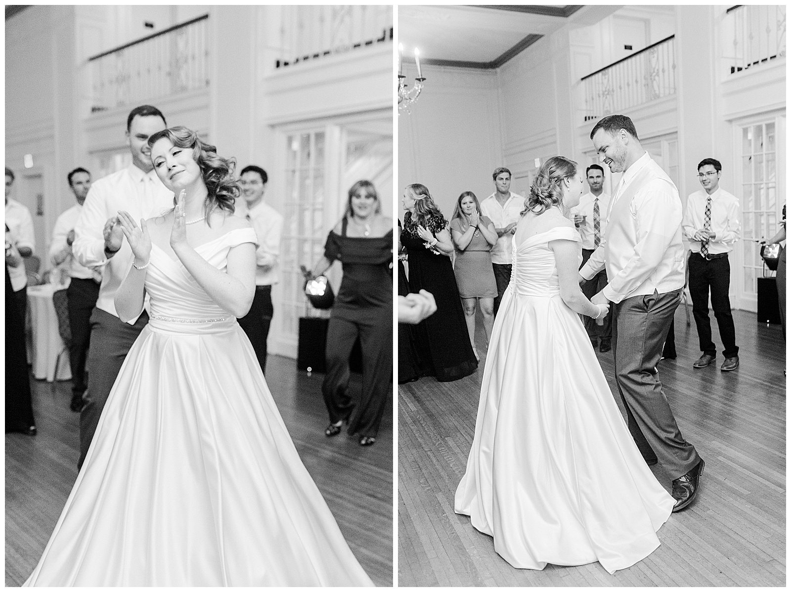 Bride and Groom share a special moment at elegant indoor floral venue in 1940s Modern Vintage Wedding in Charlotte, NC | check out the full wedding at KevynDixonPhoto.com