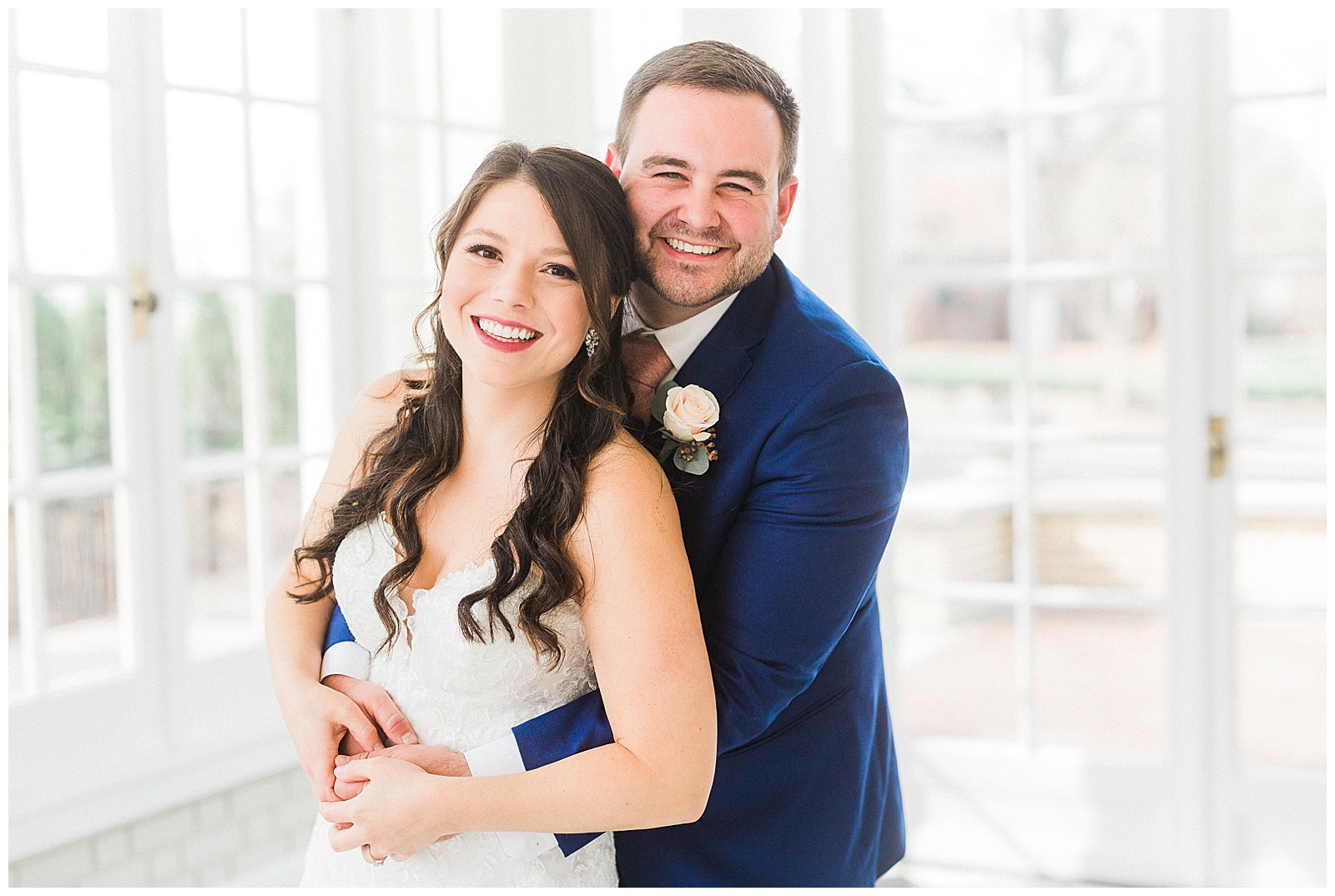 Adorable Indoor Bride Groom Portraits from Light and Airy Outdoor Wedding at Separk Mansion in Gastonia, NC | Kevyn Dixon Photography