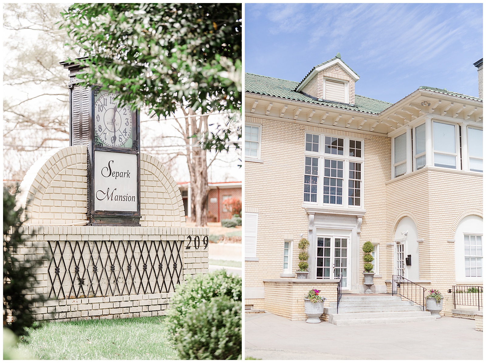 Light and Airy Outdoor Wedding at Separk Mansion in Gastonia, NC | Kevyn Dixon Photography