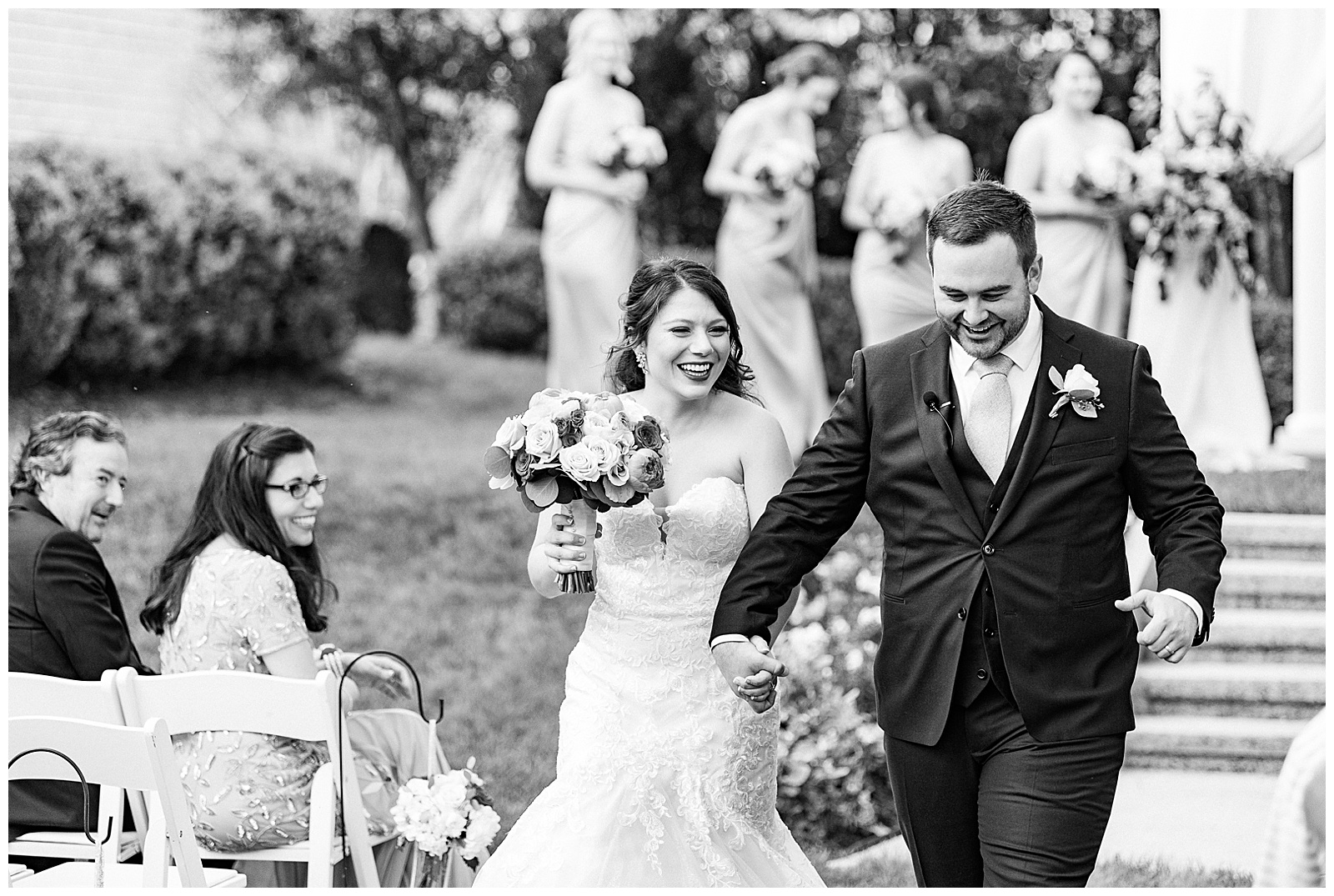 Intimate Wedding Ceremony from Light and Airy Outdoor Wedding at Separk Mansion in Gastonia, NC | Kevyn Dixon Photography