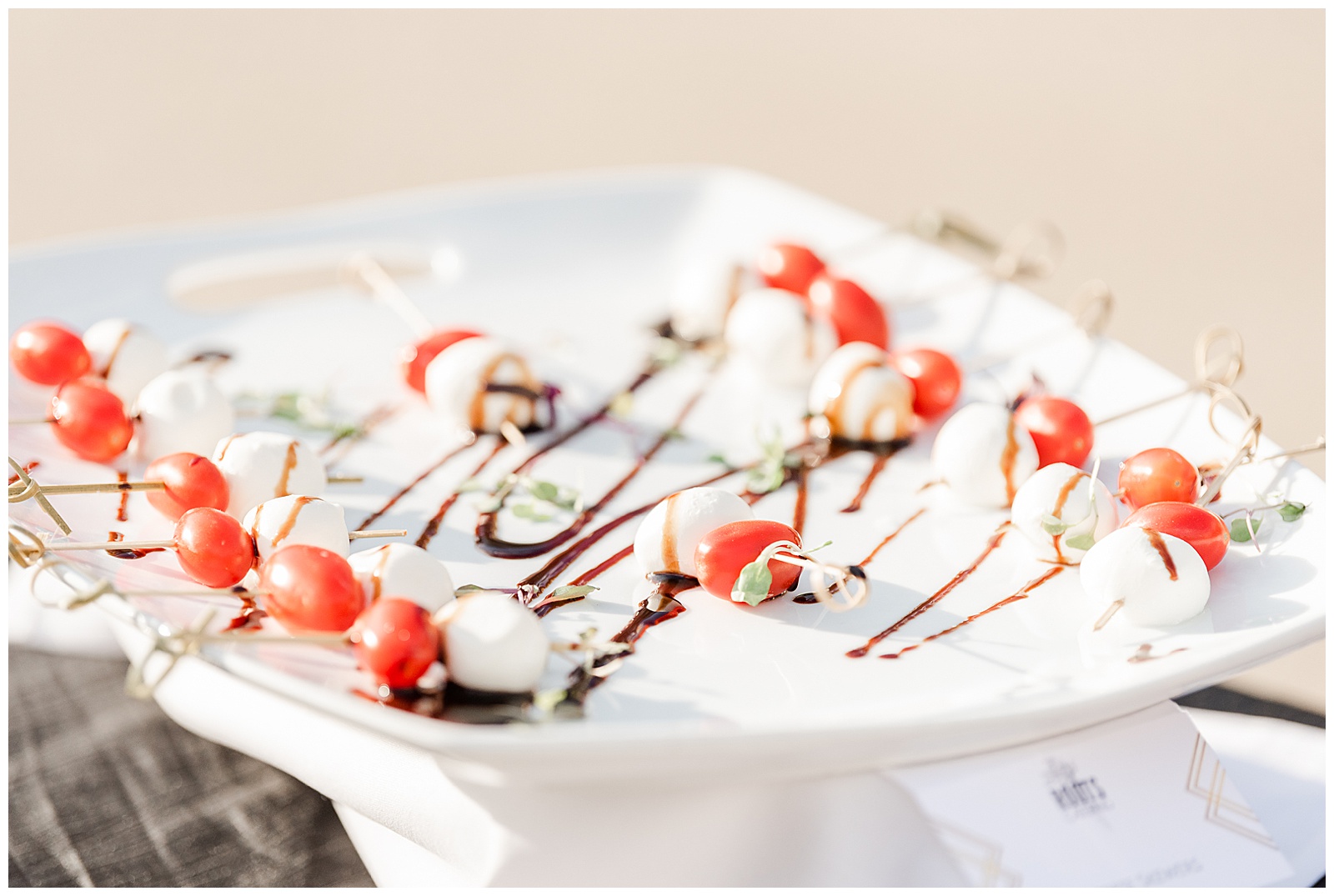 Delicious Hours d'Oeuvre Appetizer from Light and Airy Outdoor Wedding at Separk Mansion in Gastonia, NC | Kevyn Dixon Photography