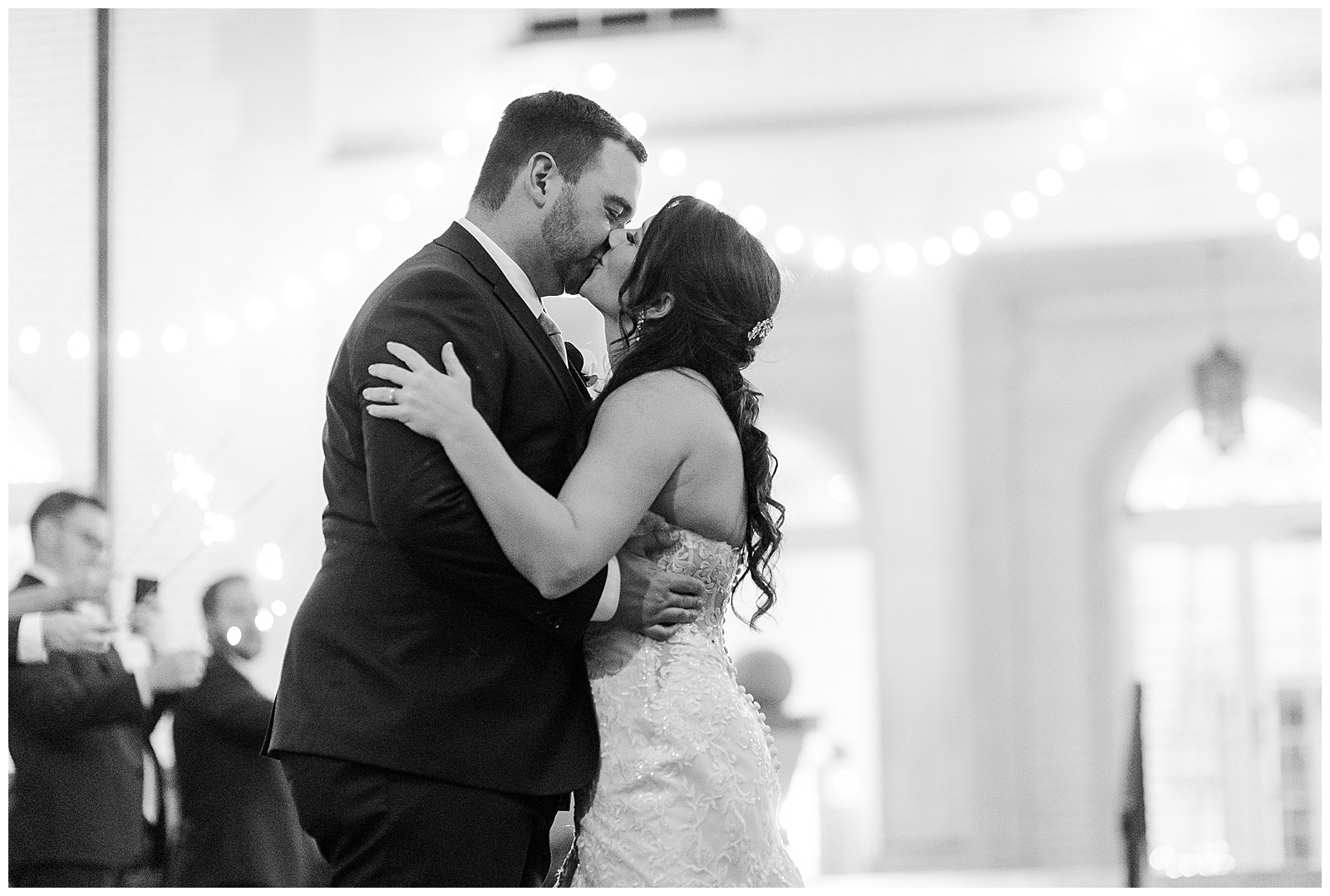 Adorable Sparkler Exit from Light and Airy Outdoor Wedding at Separk Mansion in Gastonia, NC | Kevyn Dixon Photography