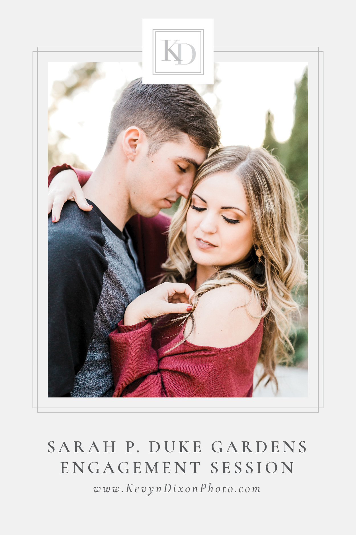 Sarah P. Duke Gardens Winter Engagement Session