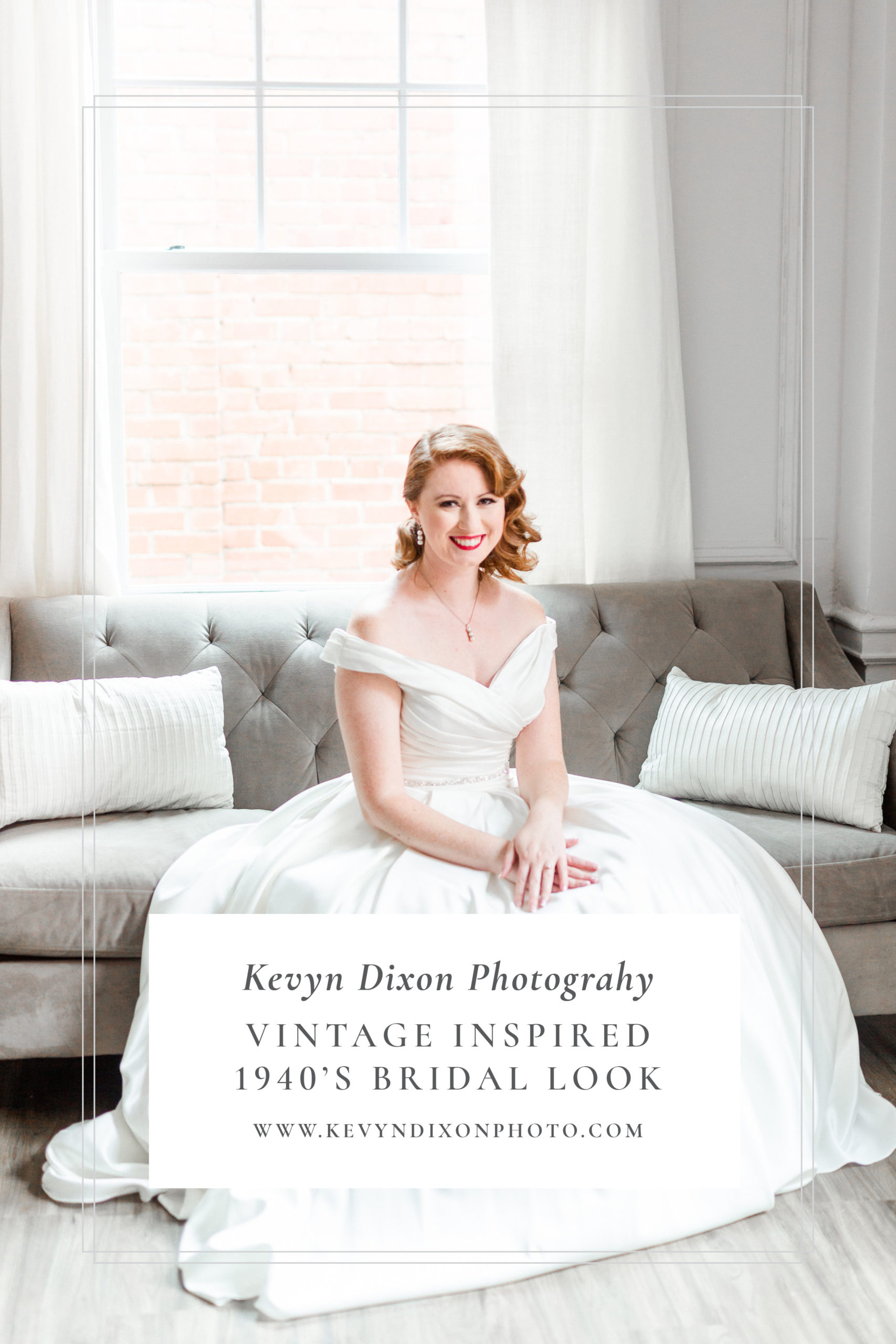 Vintage-Inspired 1940s Bridal Look