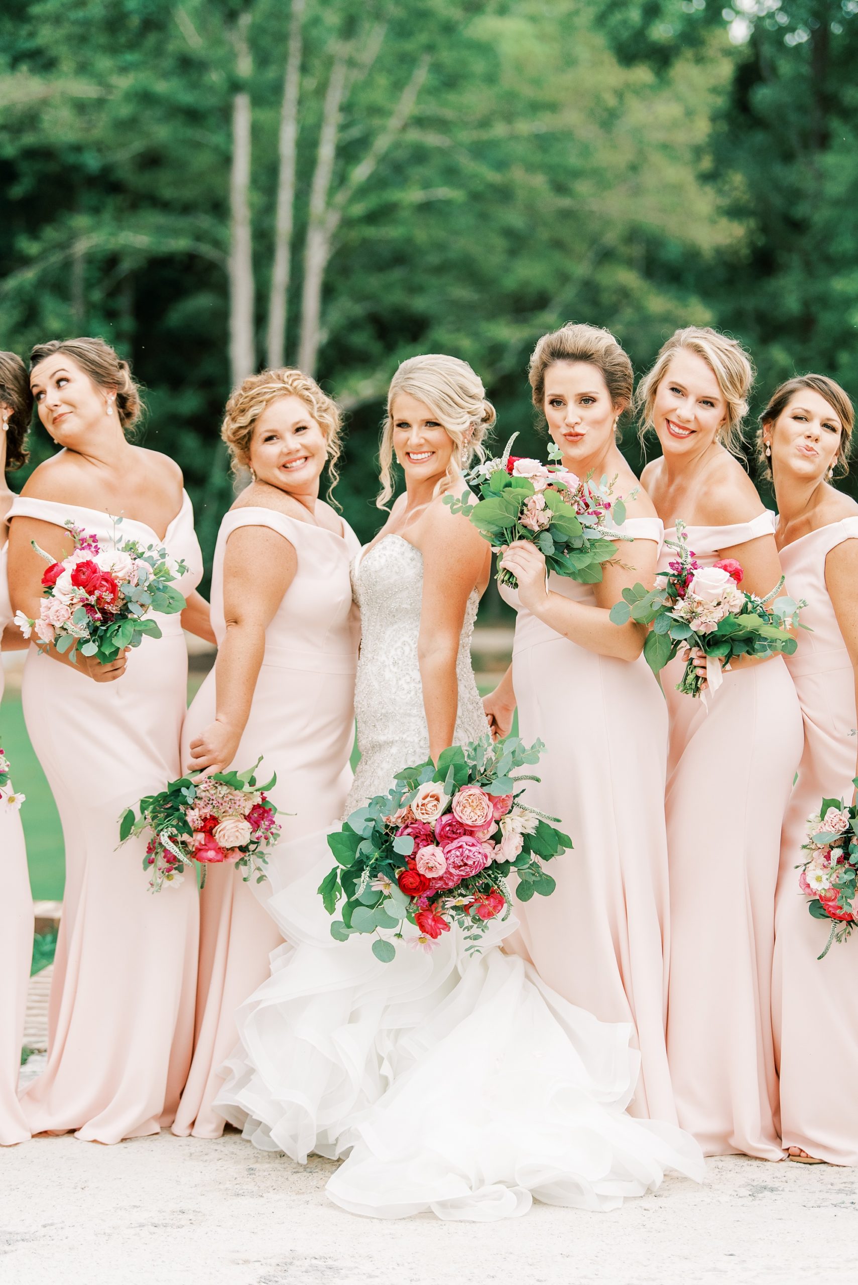 Belle's Venue wedding portraits of bridesmaids