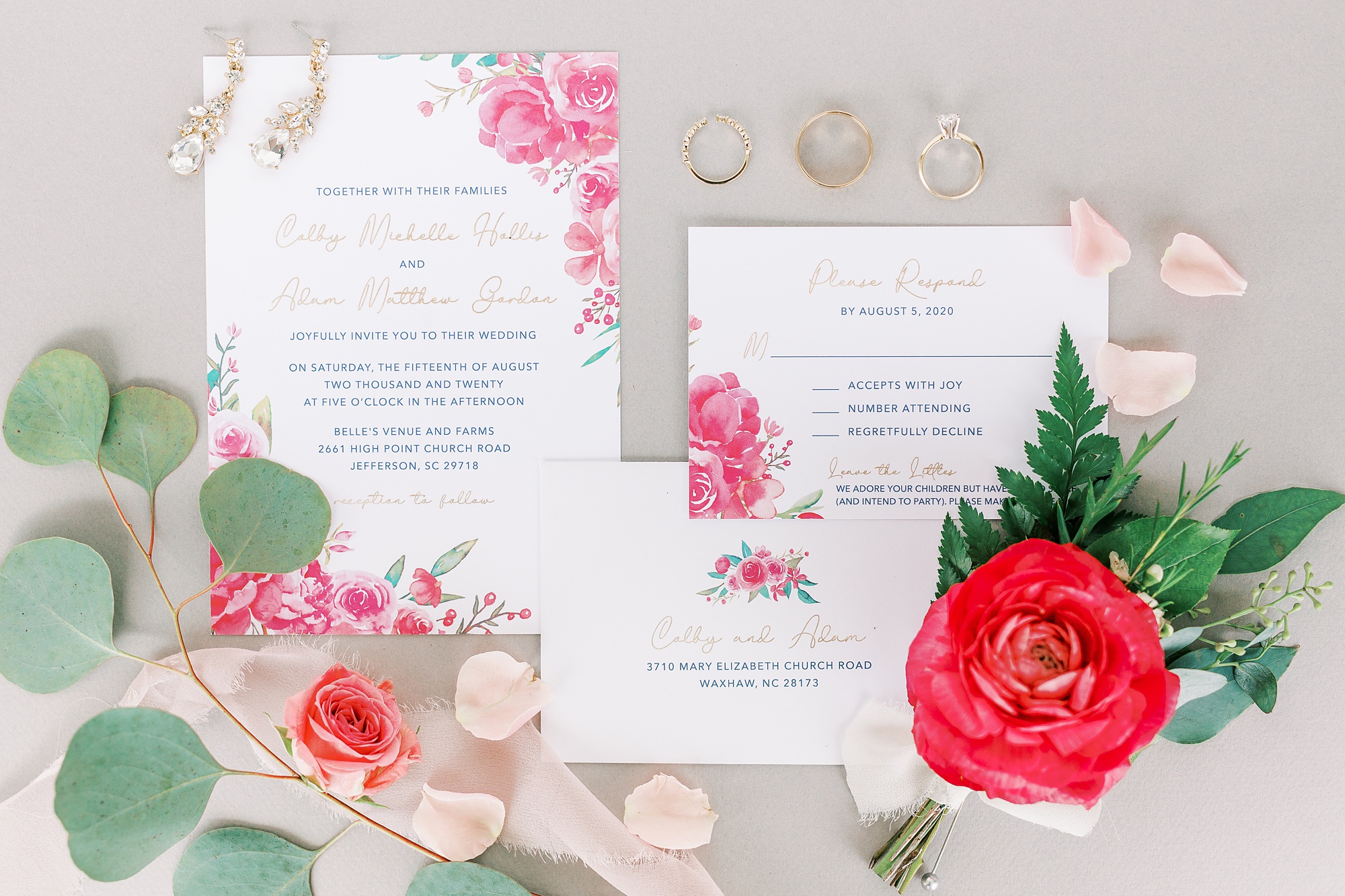romantic wedding suite for Jefferson SC wedding
