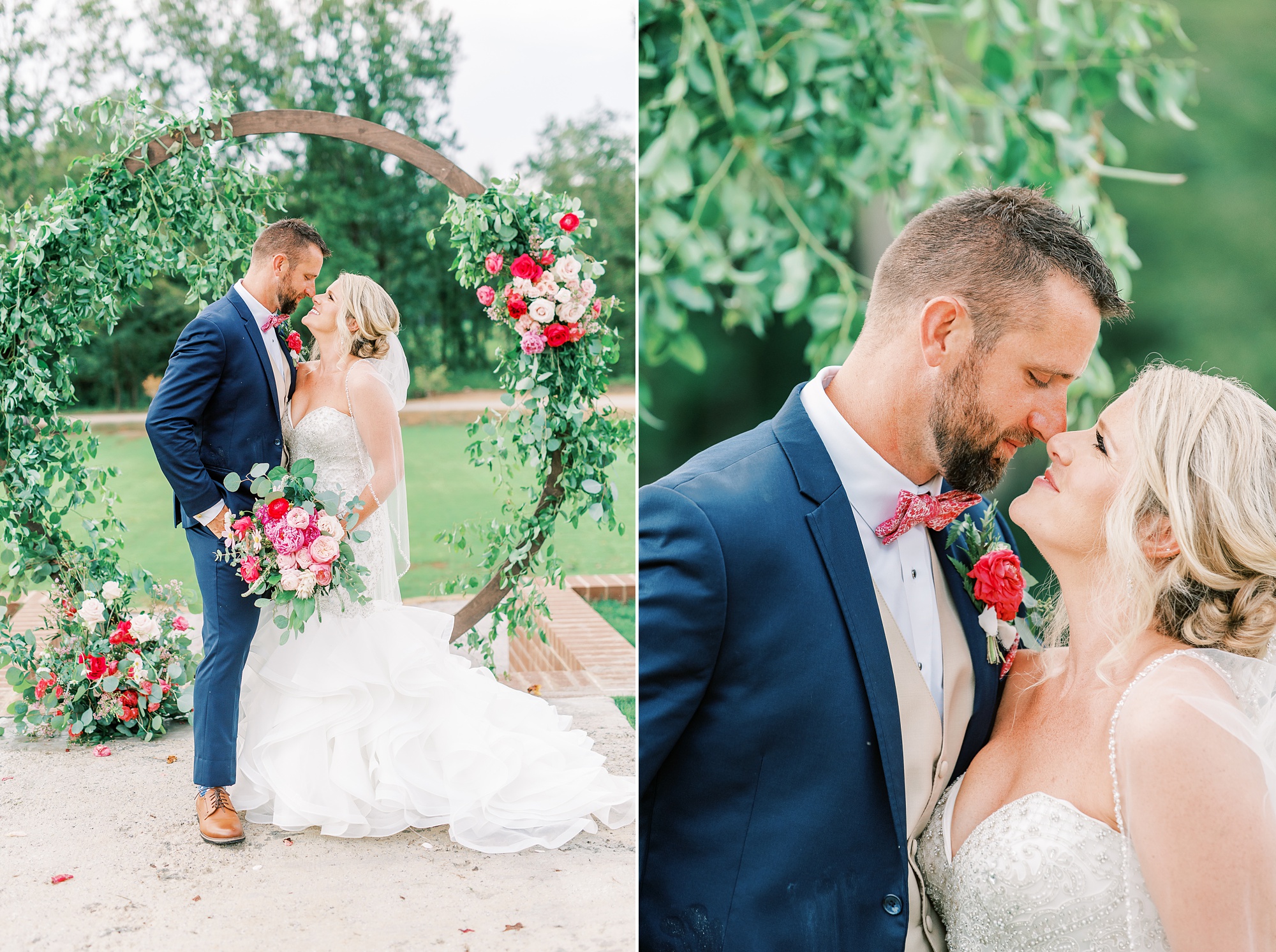 South Carolina wedding portraits of bride and groom