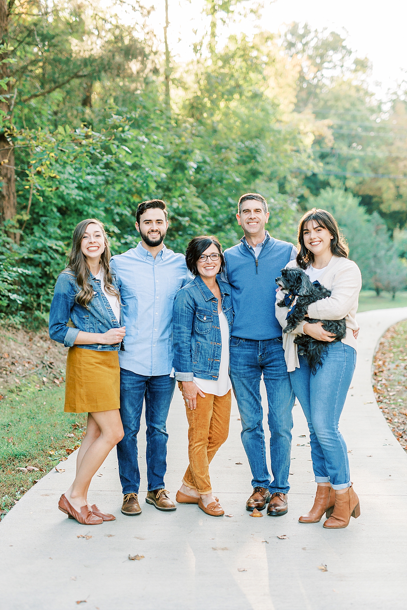 Charlotte Fall family portraits in Pharr Mill Park