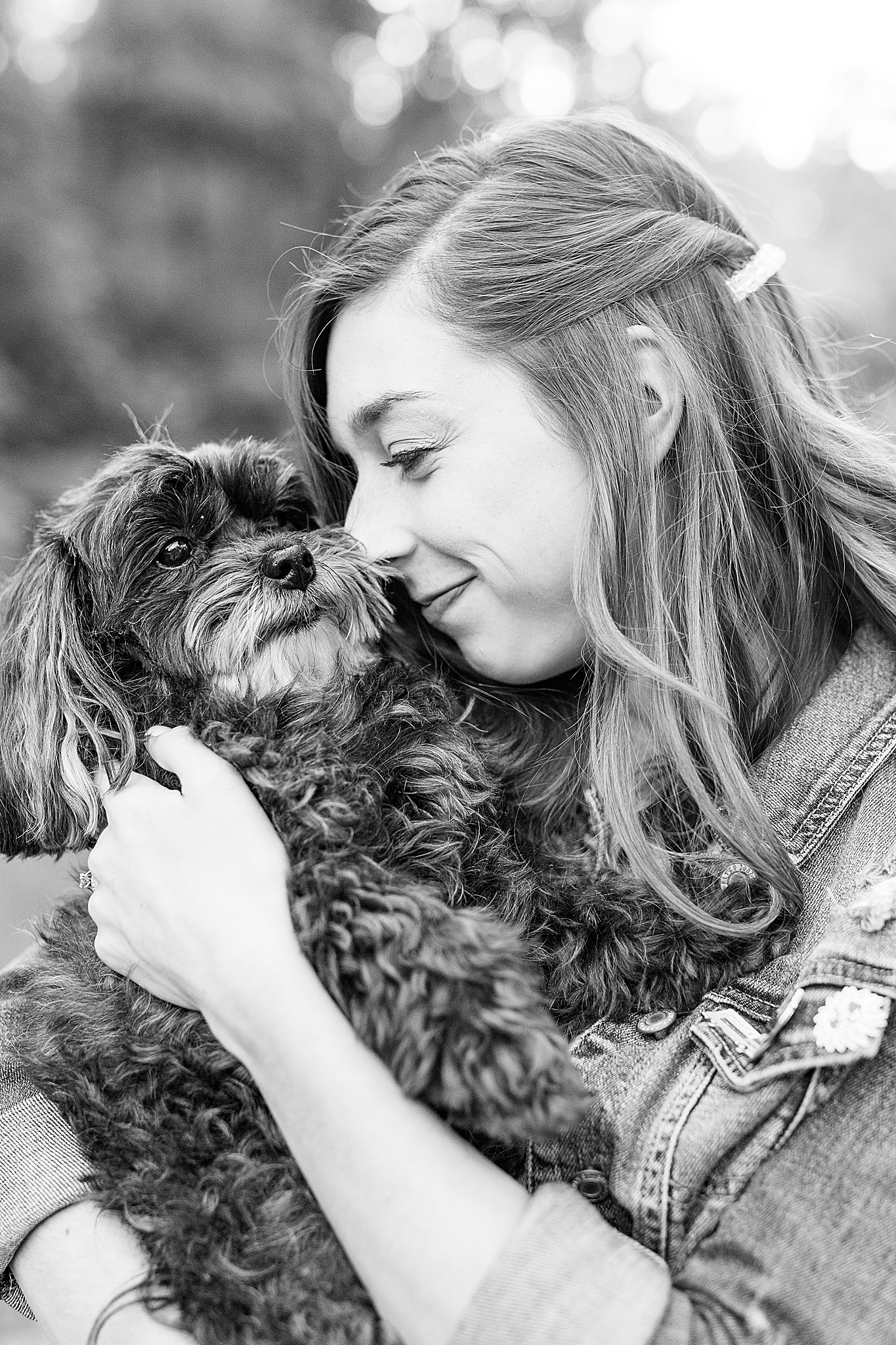 Charlotte Fall Family Portraits with little dog