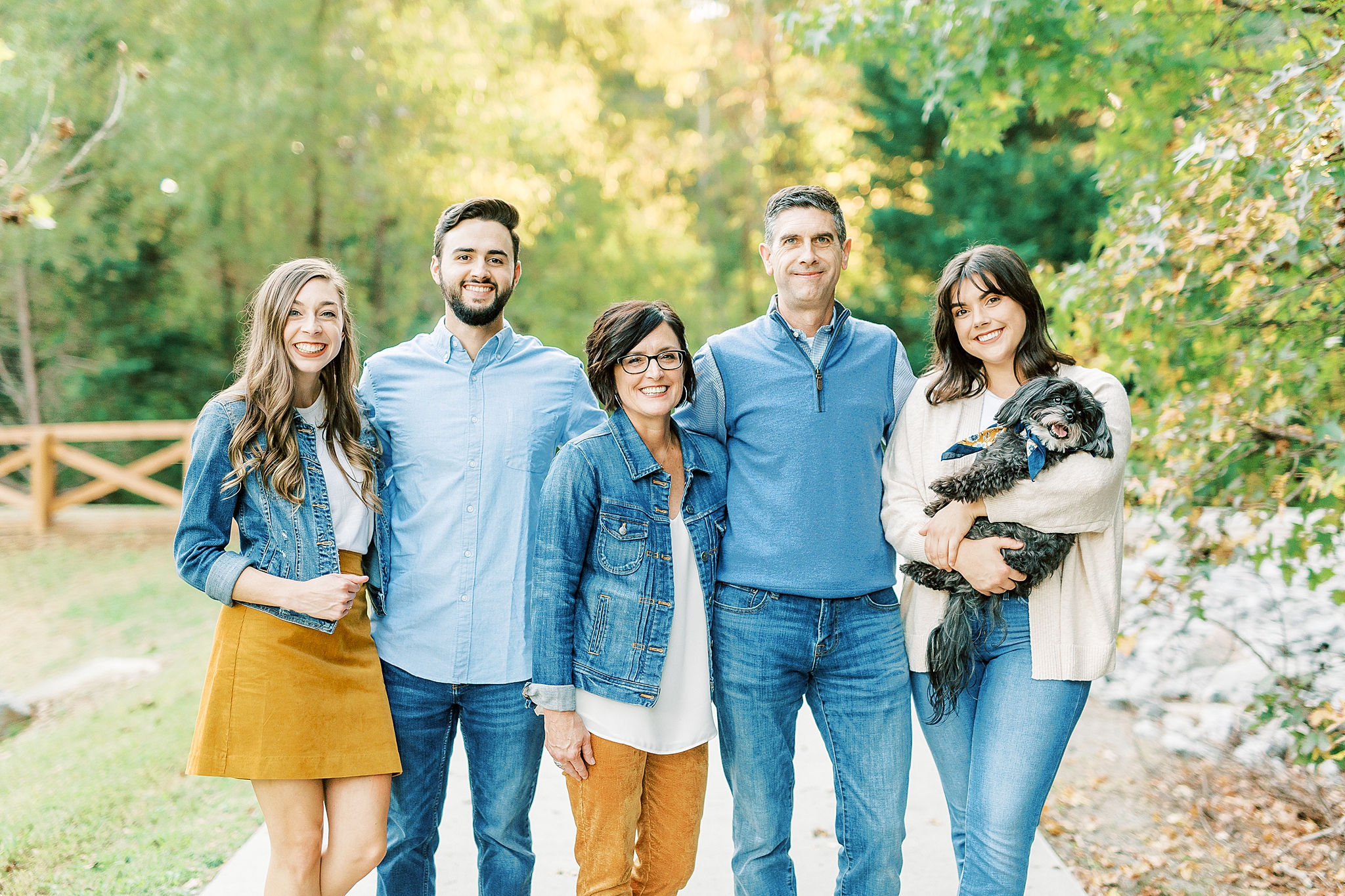 Fall family portraits in Pharr Mill Park