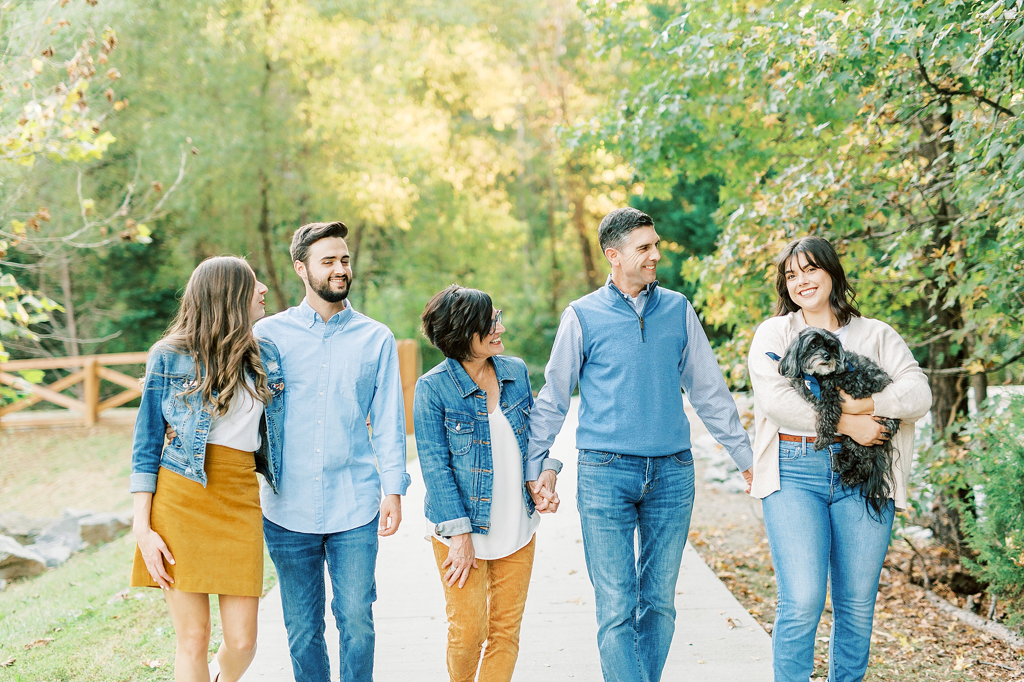 Fall family portraits in Pharr Mill Park