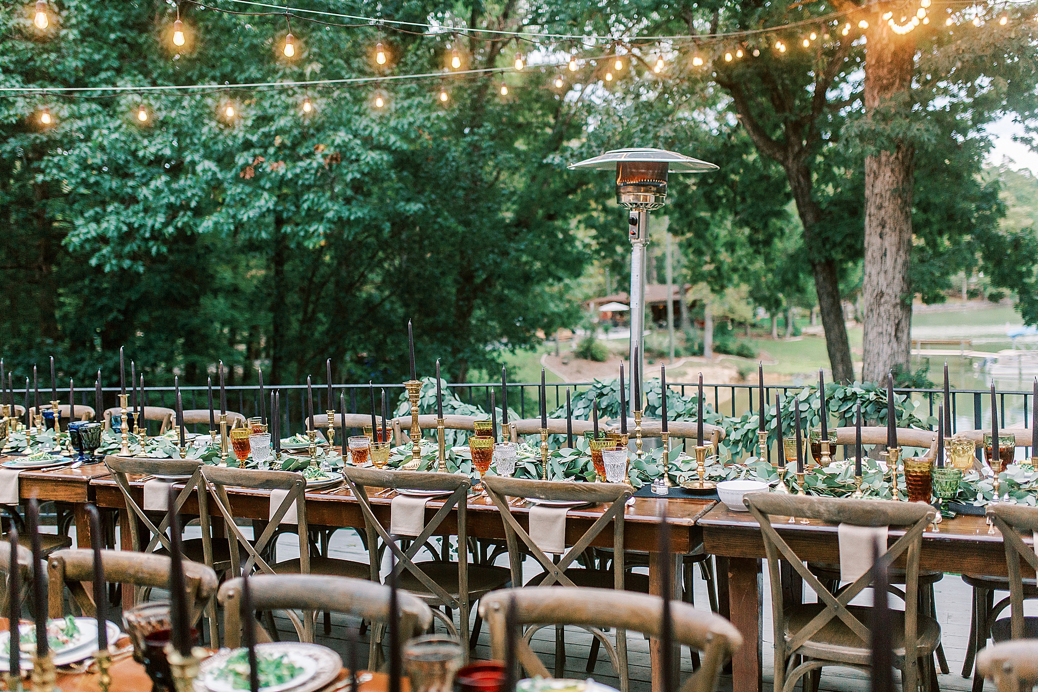 outdoors Charlotte NC Rehearsal Dinner