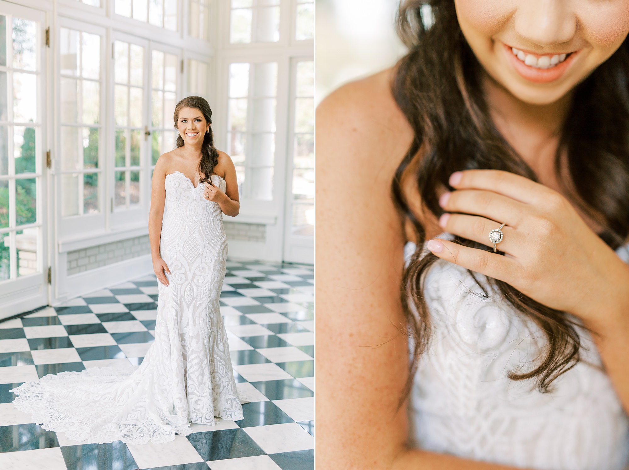 Classic Charlotte Bridal Portraits in Separk Mansion