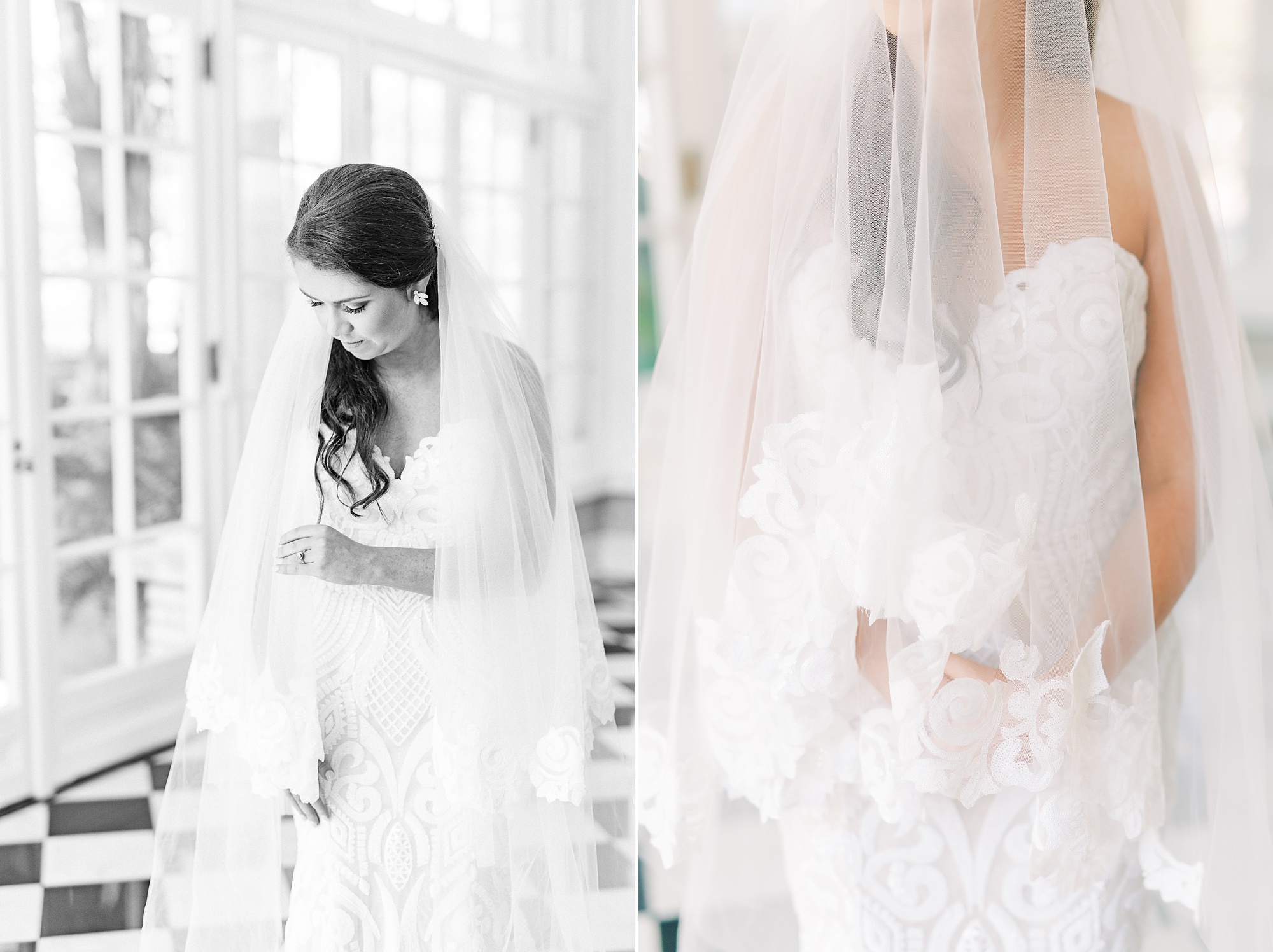 Classic Charlotte Bridal Portraits in Separk Mansion