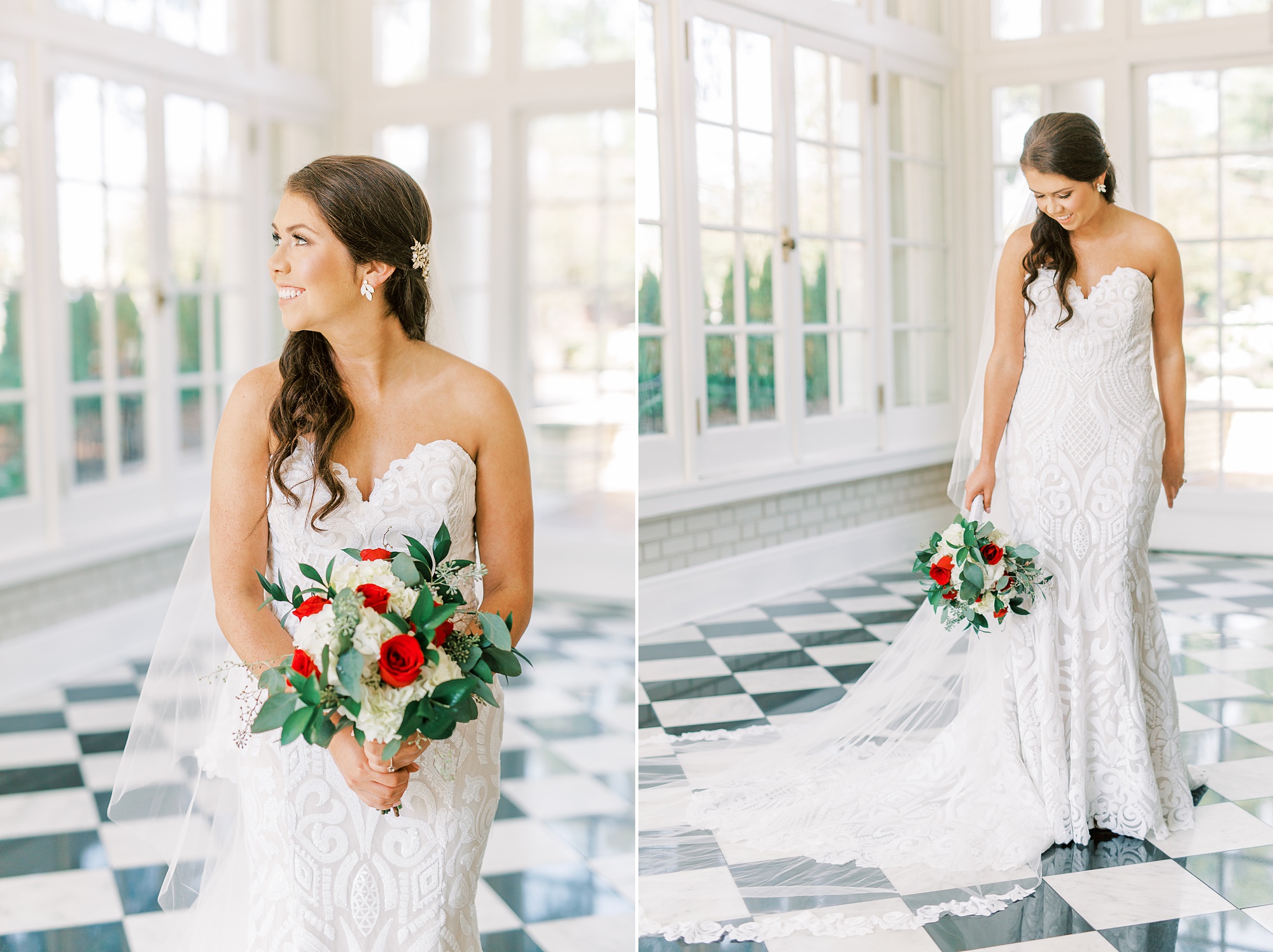 Separk Mansion bridal portraits in Charlotte