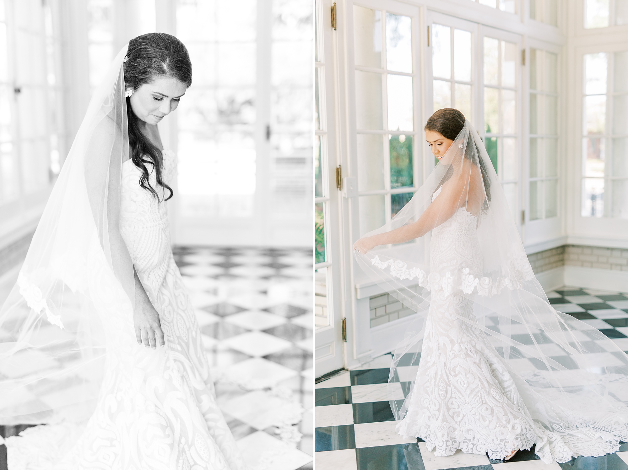 elegant bridal portraits in Charlotte NC