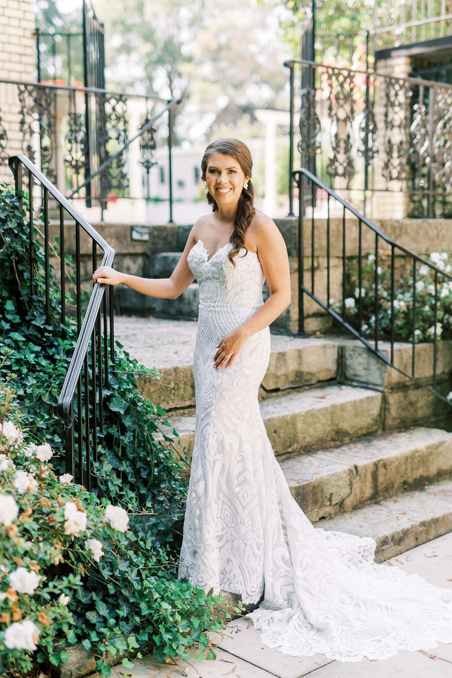 garden bridal portraits in Charlotte NC