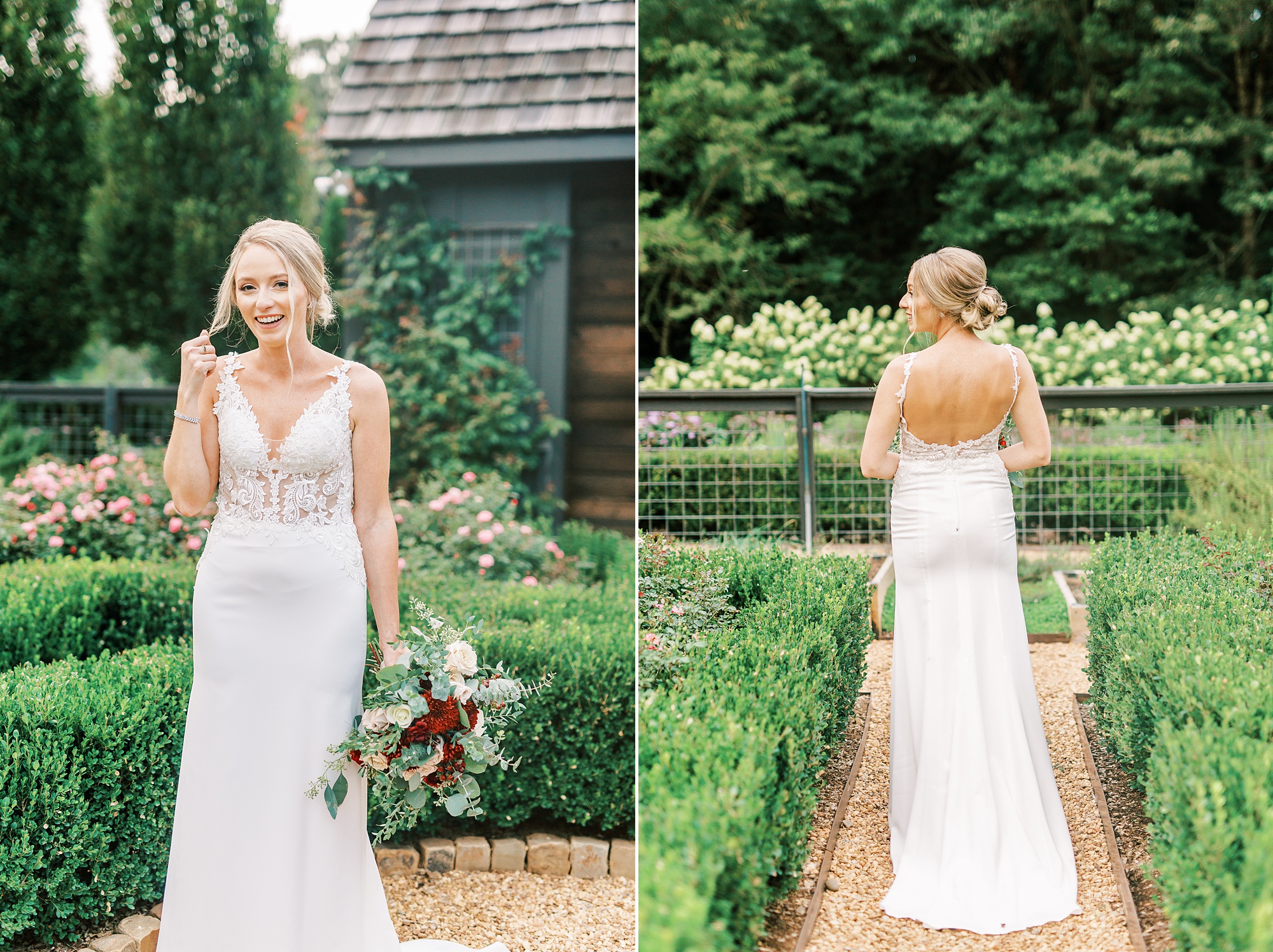 garden bridals at The Andrews Farm