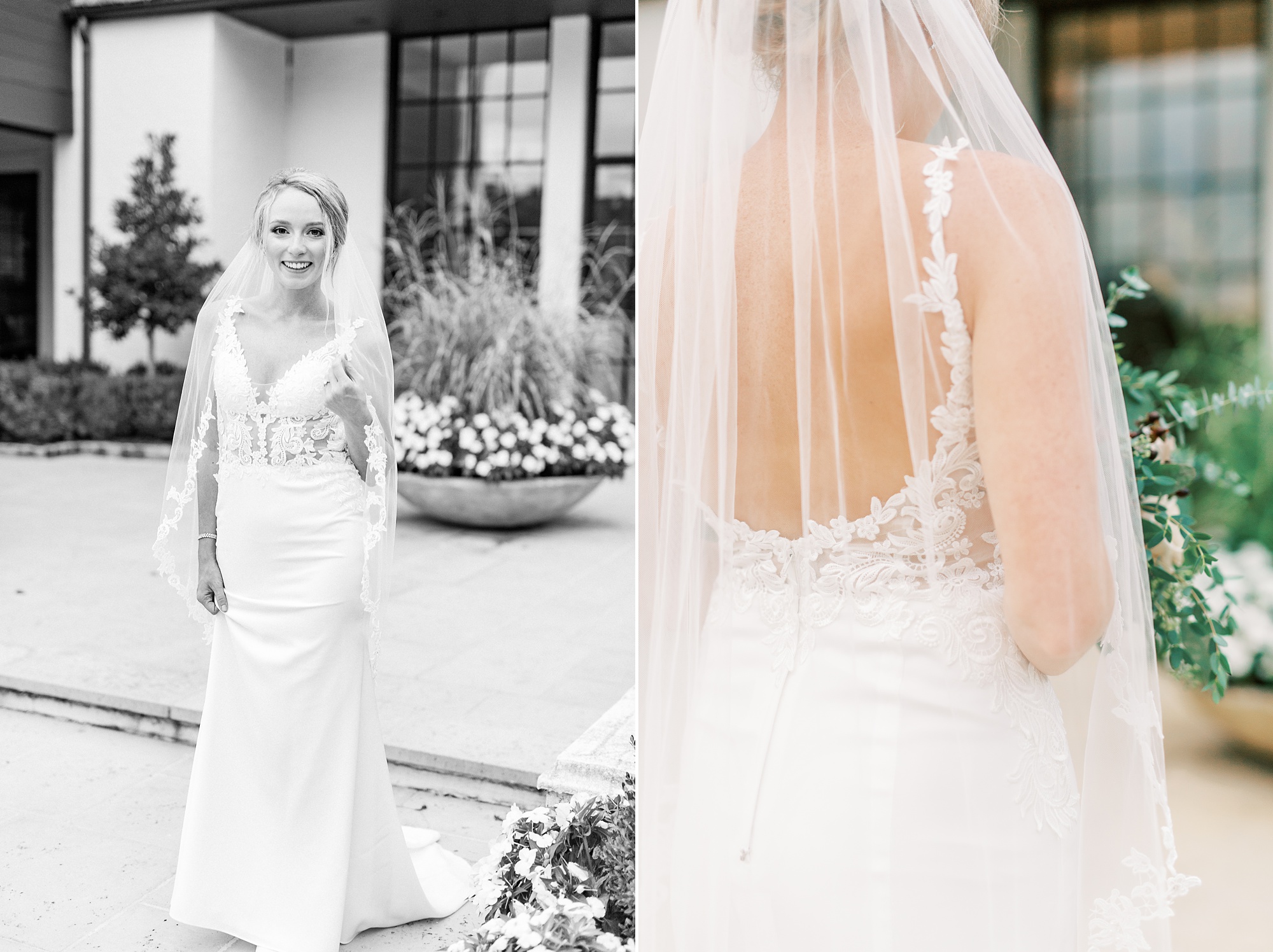 North Carolina bride poses for The Andrews Farm bridals