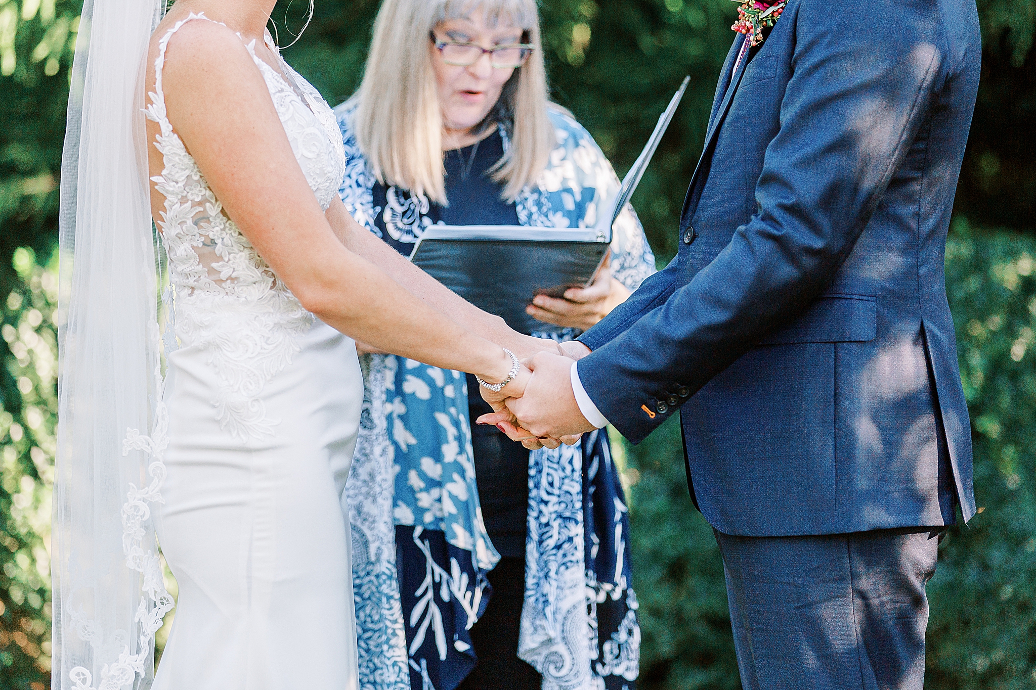 intimate elopement at Andrews Farm in Midland NC