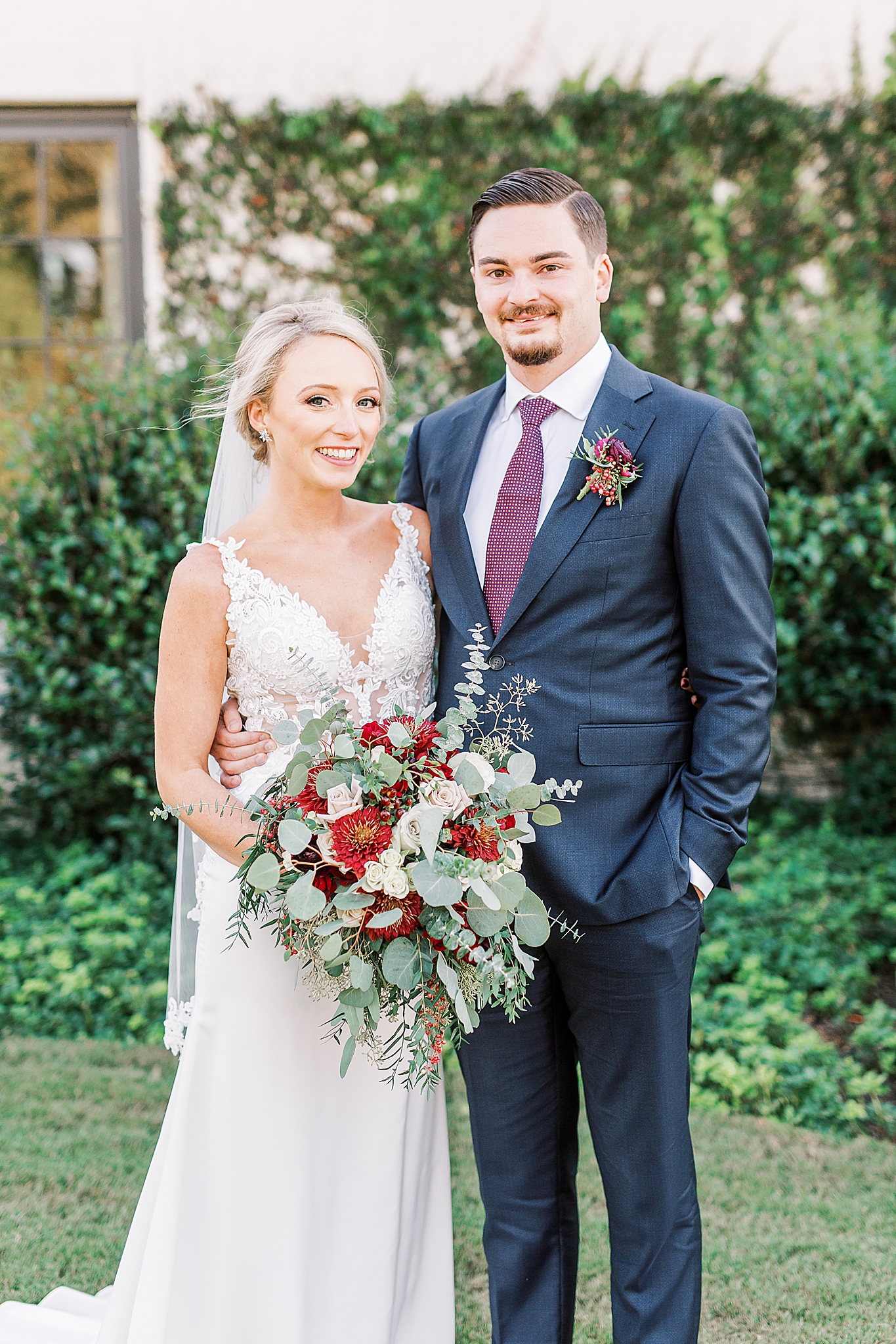 North Carolina wedding portraits of bride and groom