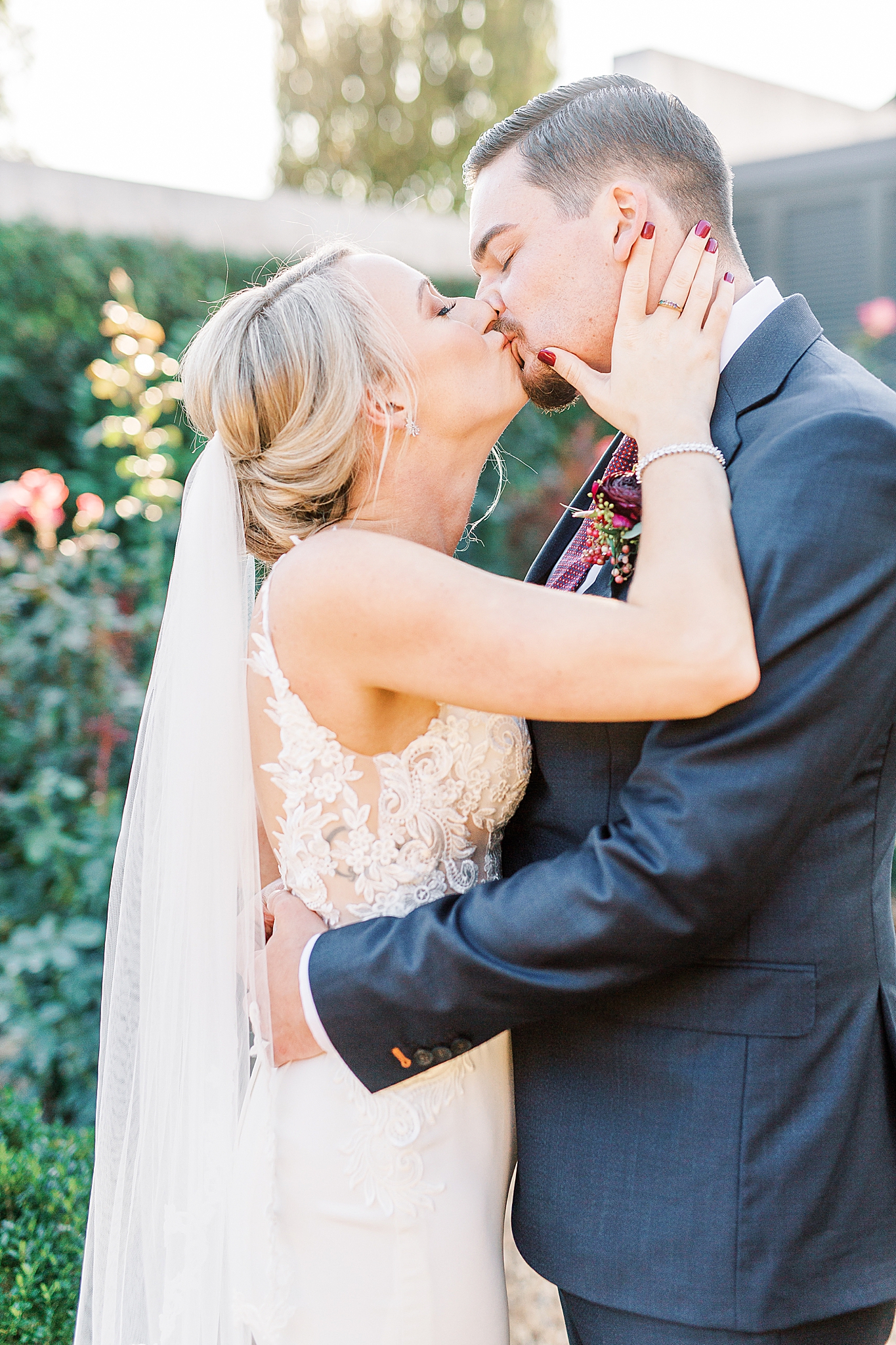 North Carolina wedding portraits of bride and groom