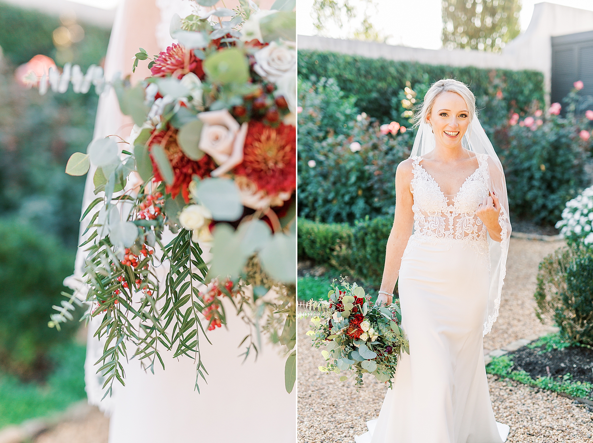 fall bridal bouquet for Andrews Farm Elopement