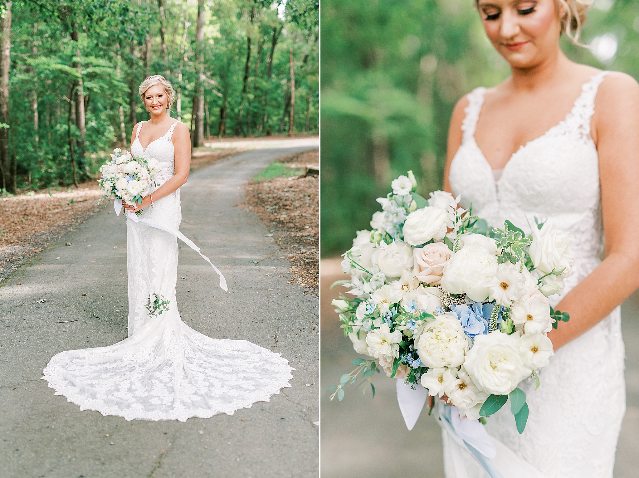 bridal portraits before The Farm at Brusharbor wedding