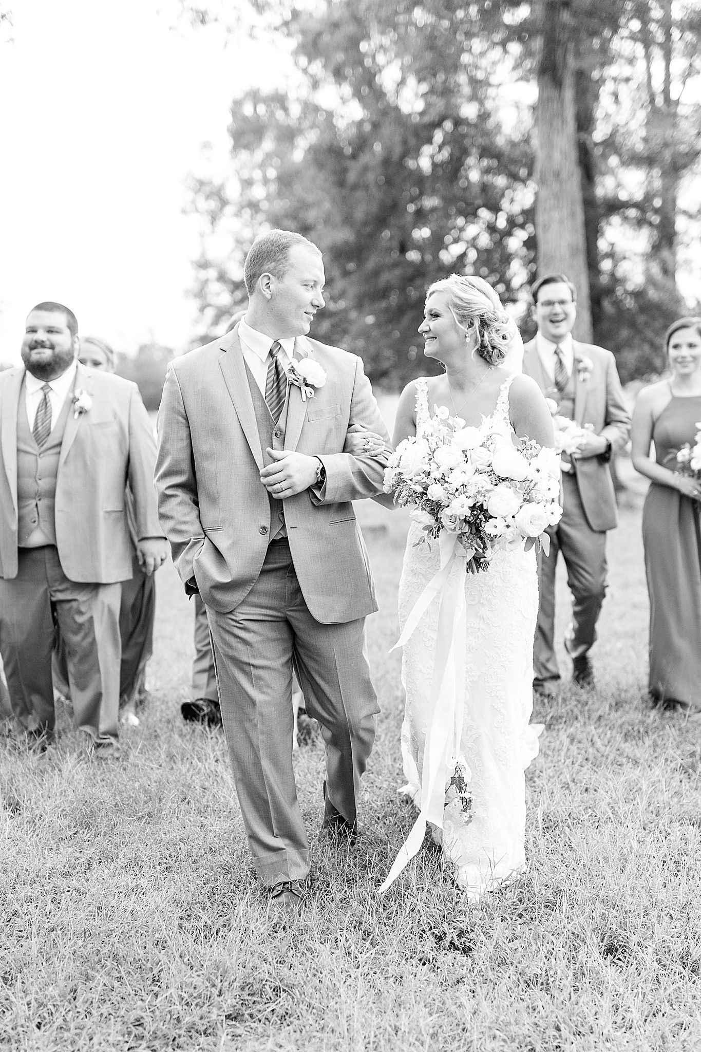 Concord NC bridal party portraits at The Farm at Brusharbor