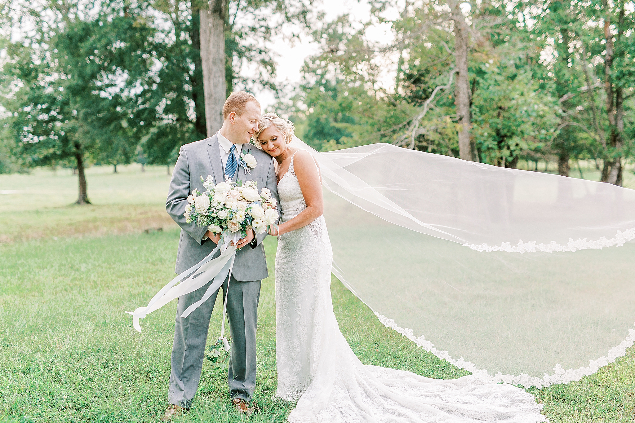 romantic summer newlywed portraits at the Farm at Brusharbor