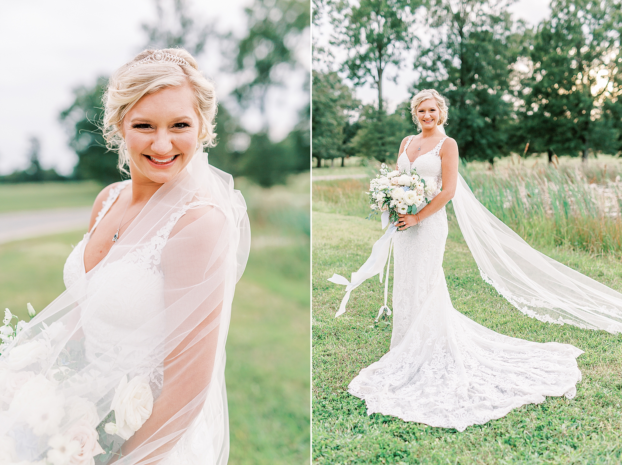 bridal portraits at The Farm at Brusharbor