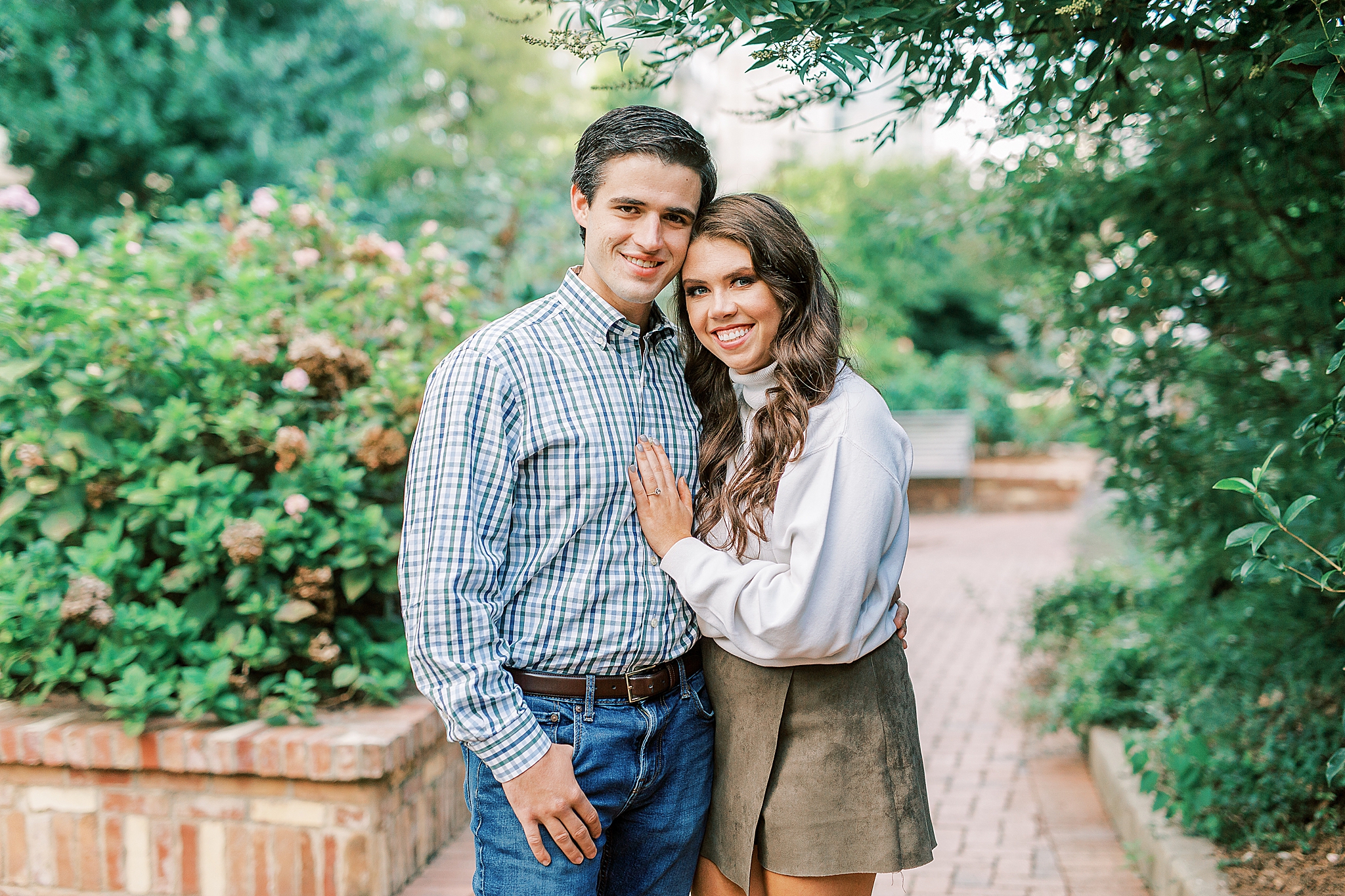 stylish Romare Bearden Park engagement session